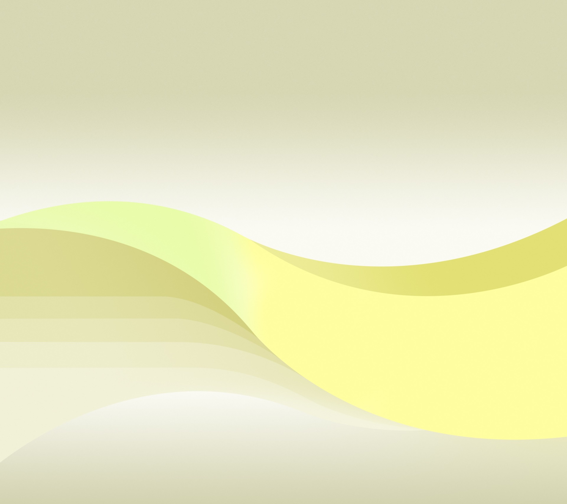 Abstract wavy lines in yellow and green HD Wallpaper