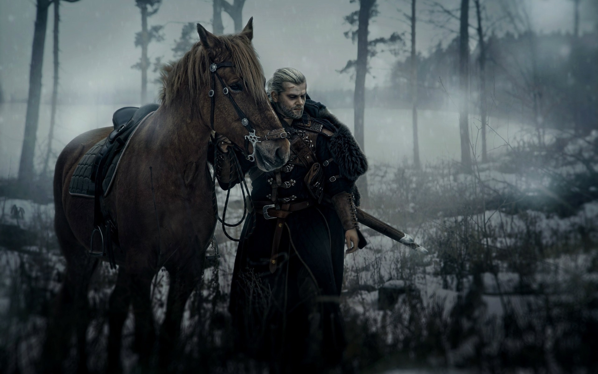Geralt of Rivia from The Witcher 3 HD Wallpaper