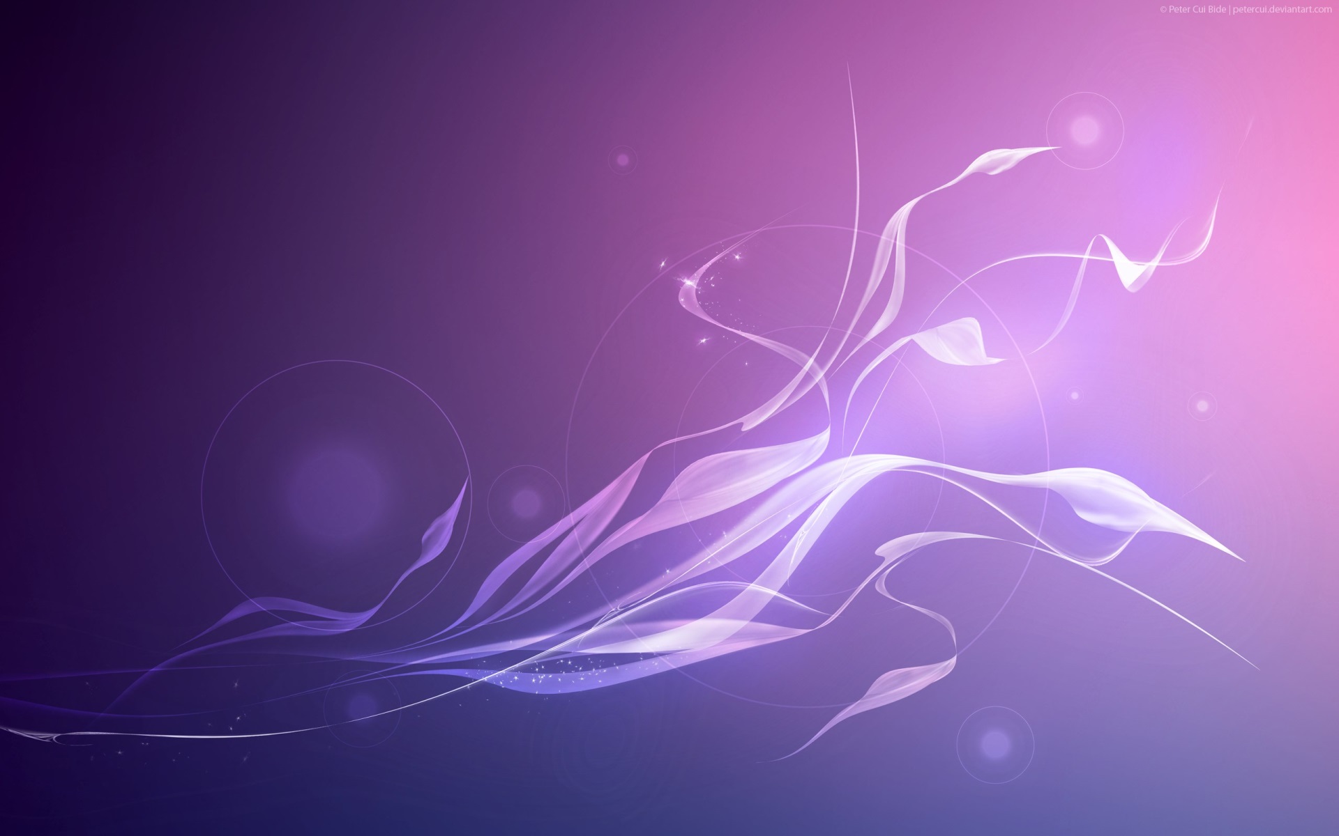 Abstract purple and pink floral design HD Wallpaper