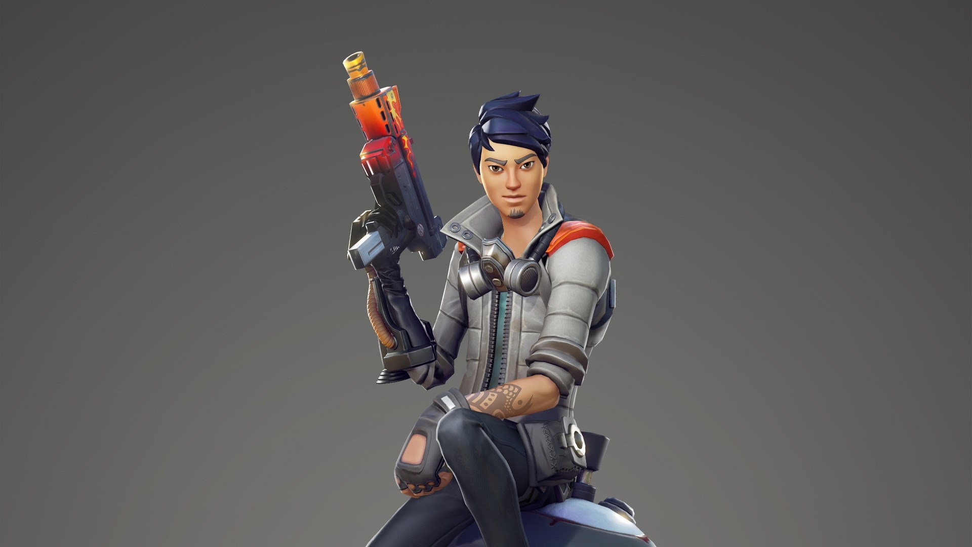 Fortnite character holding a weapon HD Wallpaper