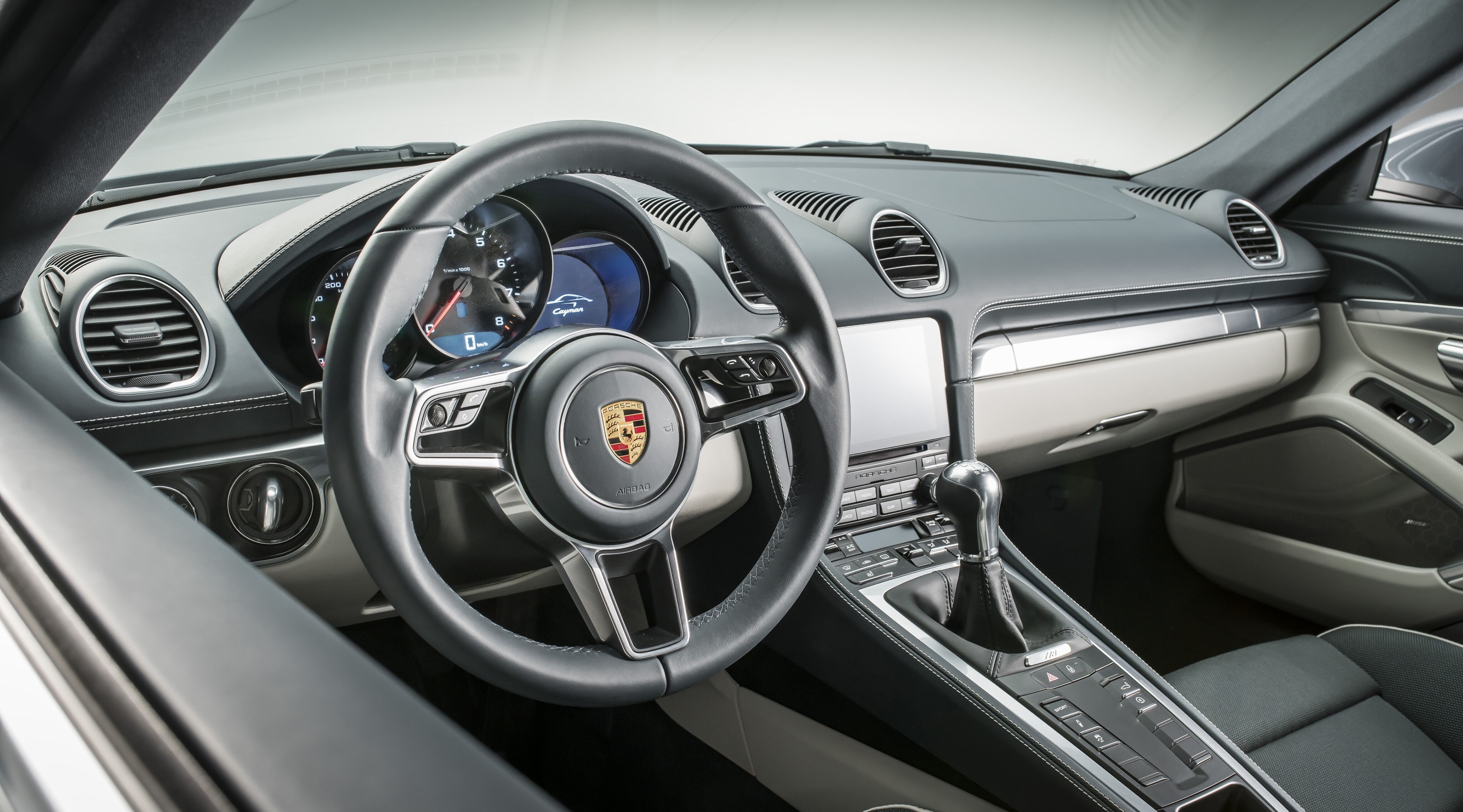 Porsche 718 Cayman Interior 4K HD Wallpaper