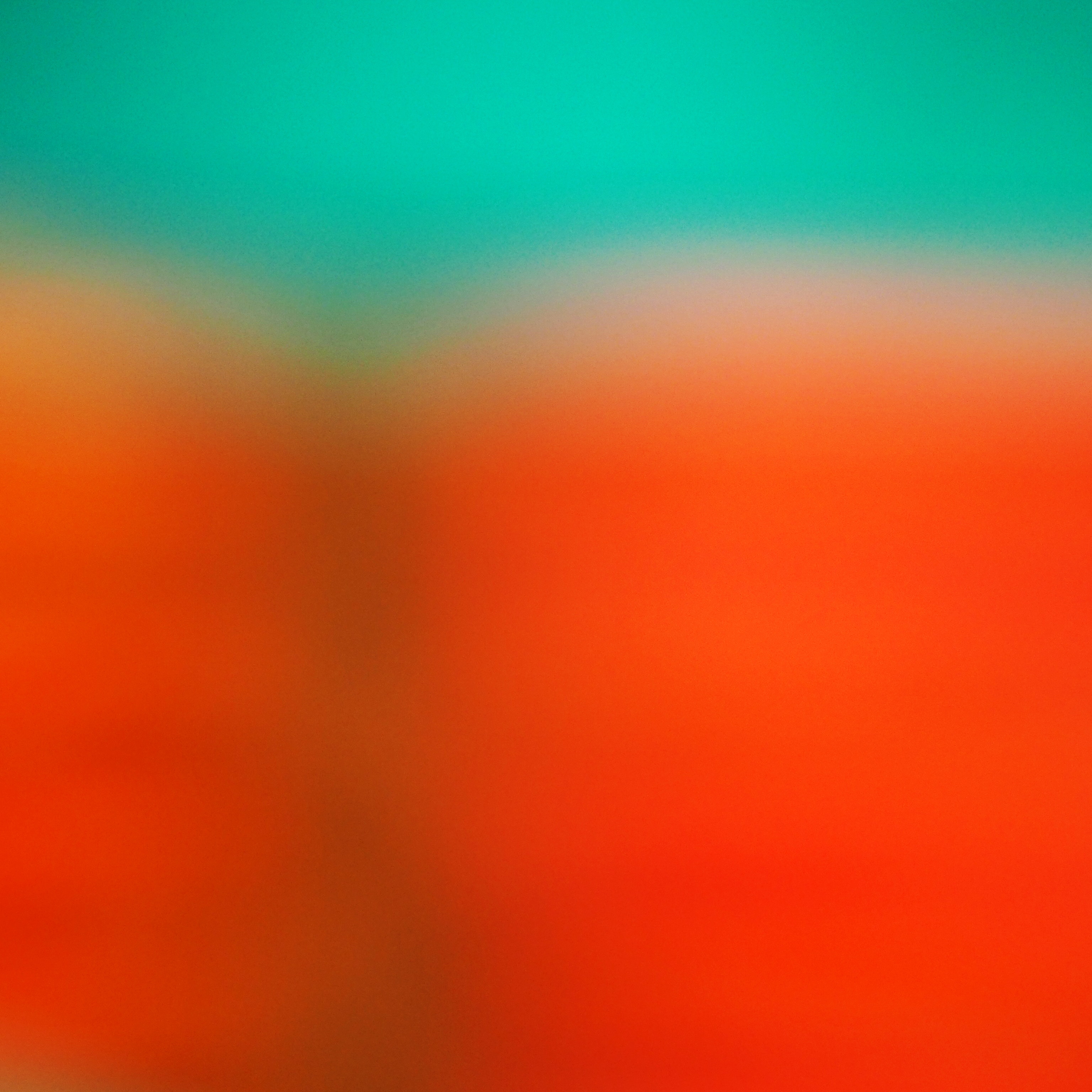 Abstract blur of teal and orange HD Wallpaper