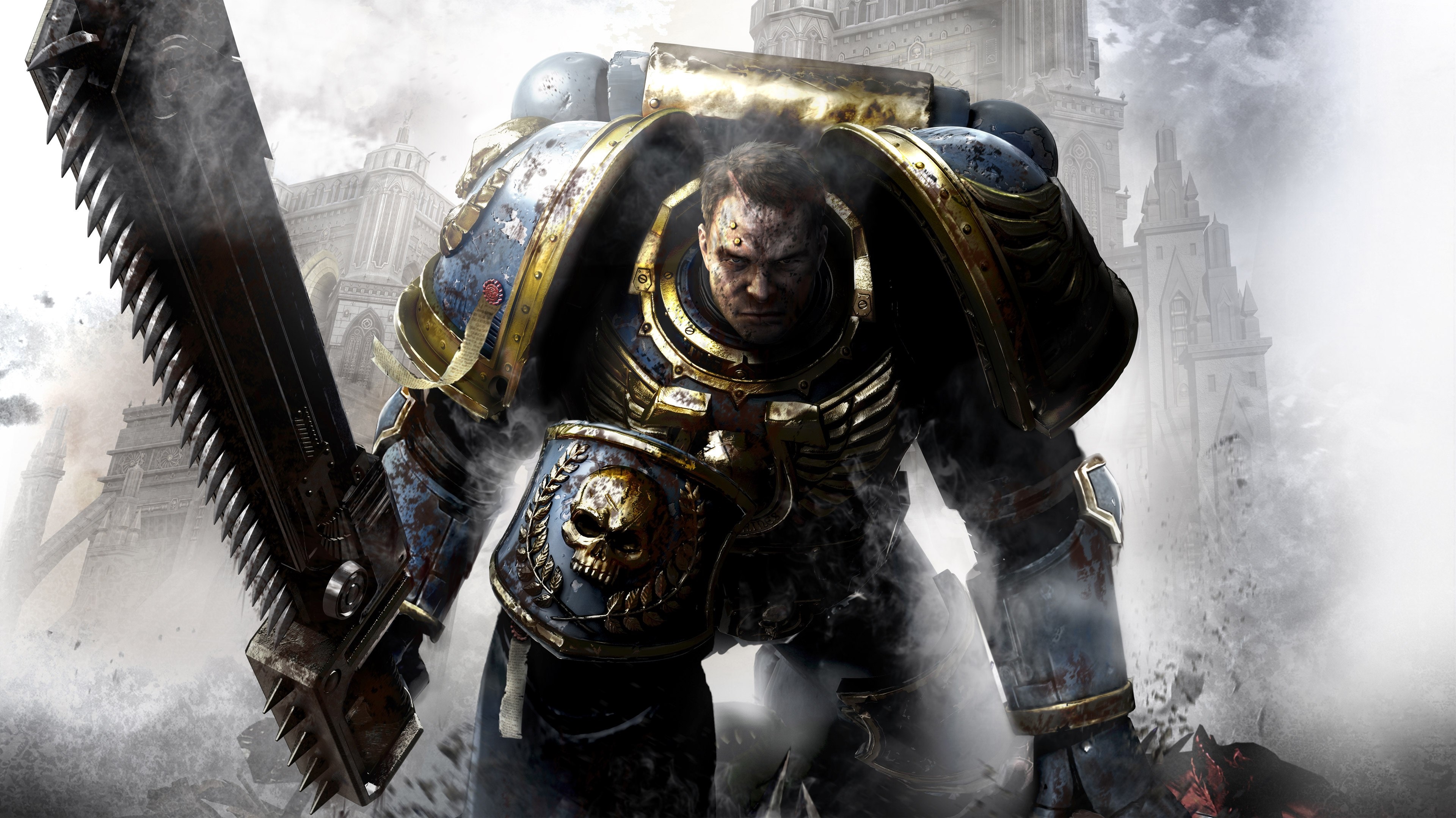 Space Marine from Warhammer 40,000: Dawn of War III 4K HD Wallpaper