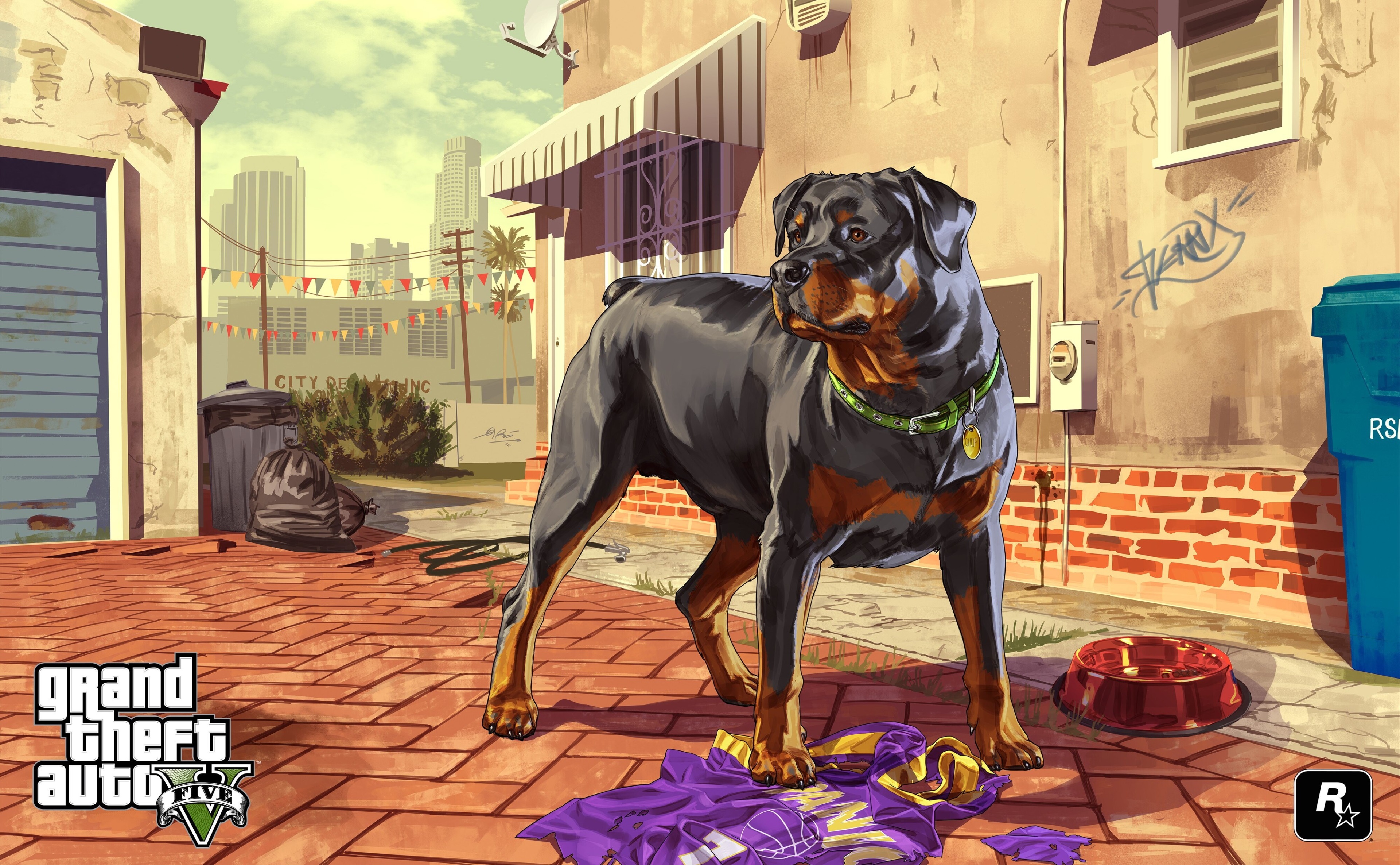 Chop from Grand Theft Auto V HD Wallpaper