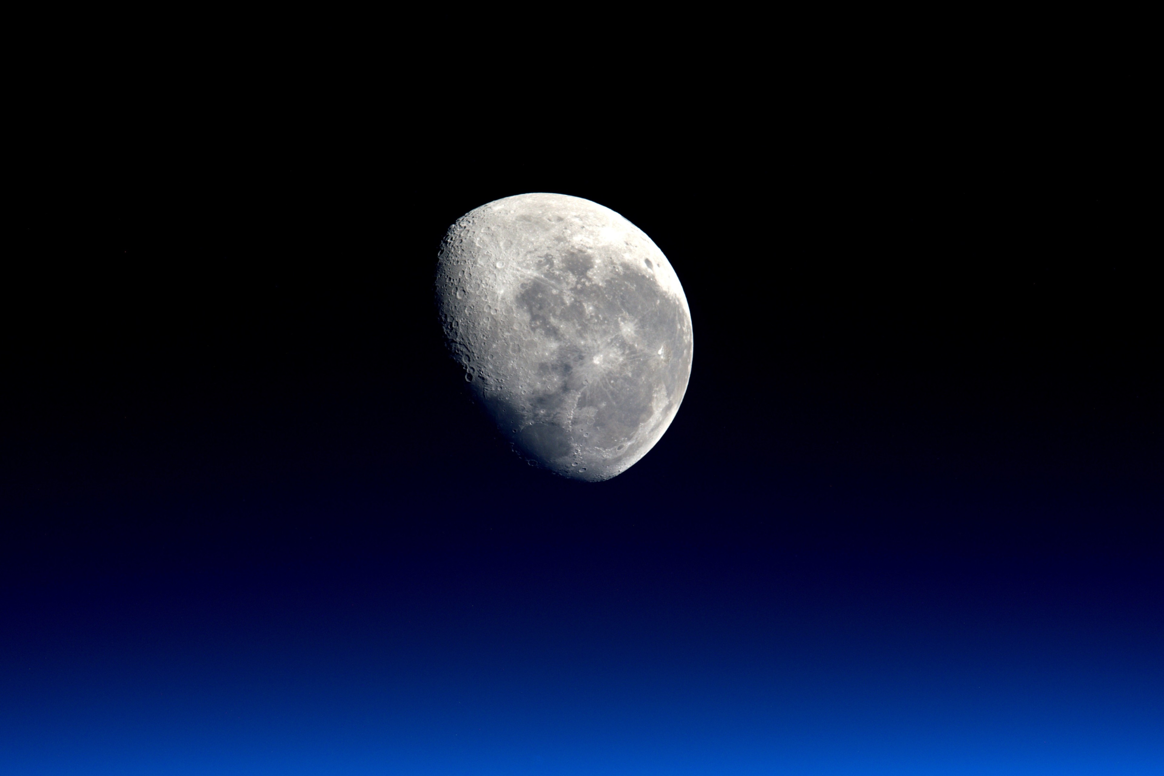The Moon in Space HD Wallpaper