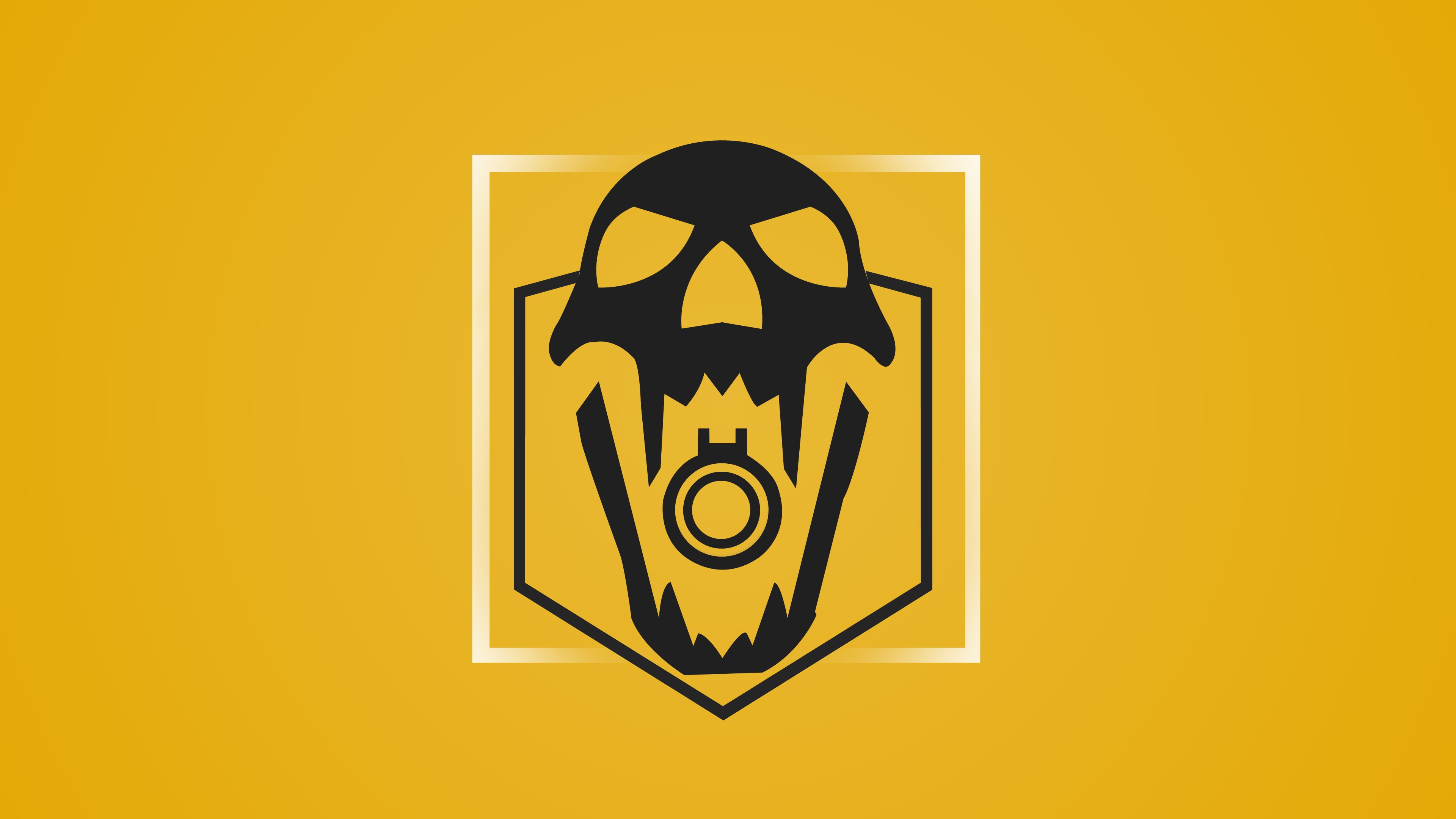 Skull emblem from a video game 4K HD Wallpaper
