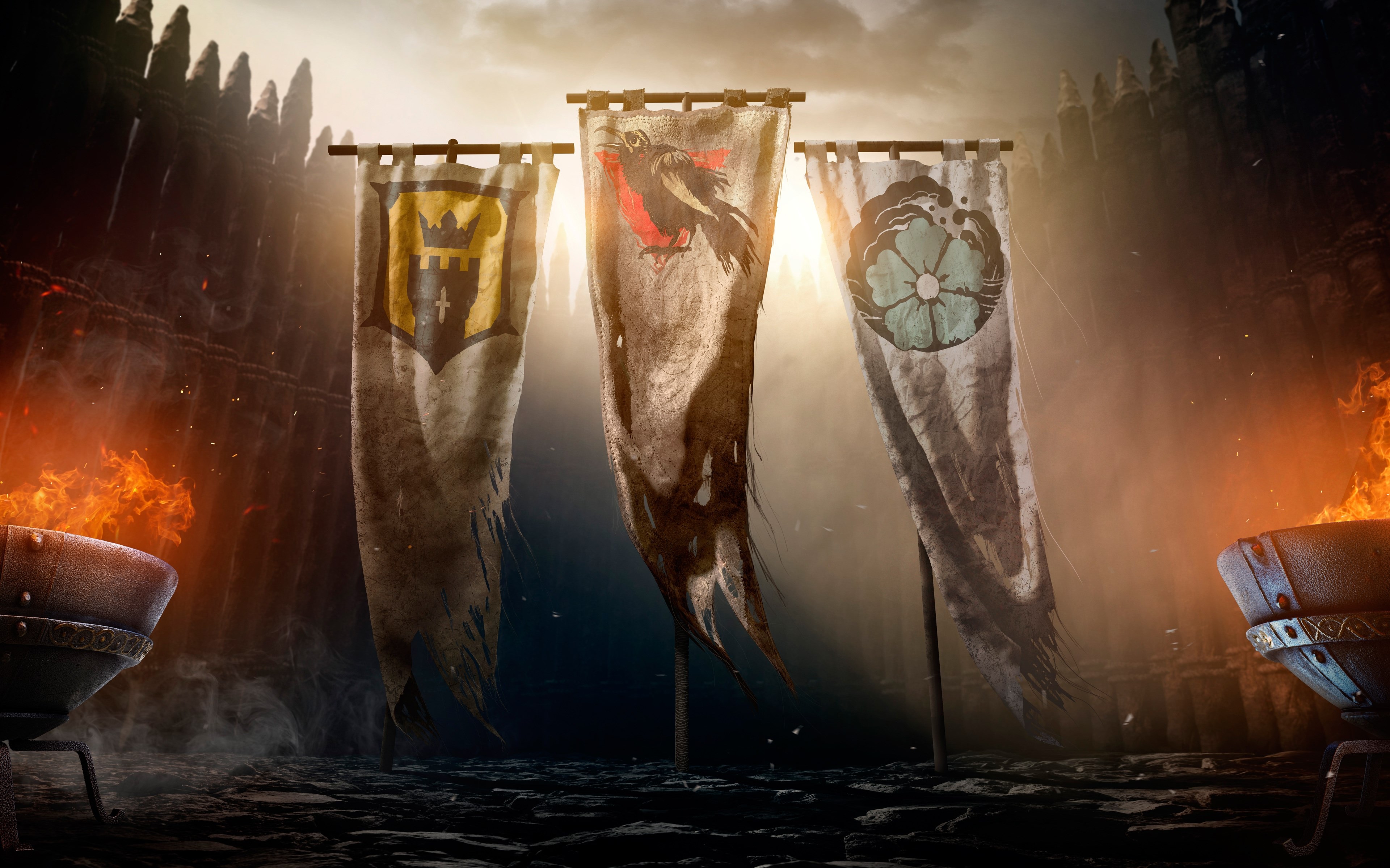 For Honor 4K Banners HD Wallpaper