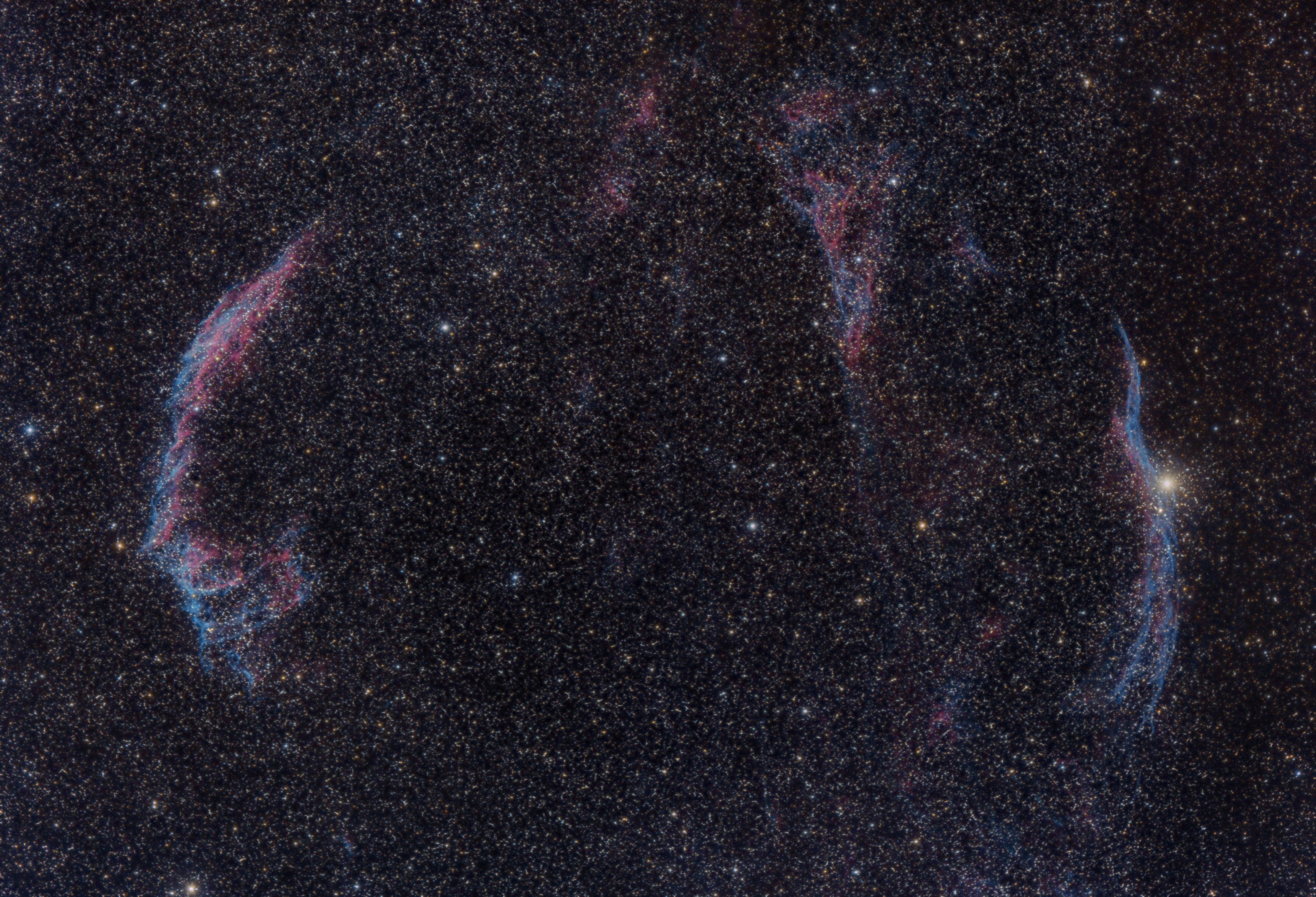 Veil Nebula in space 4K HD Wallpaper