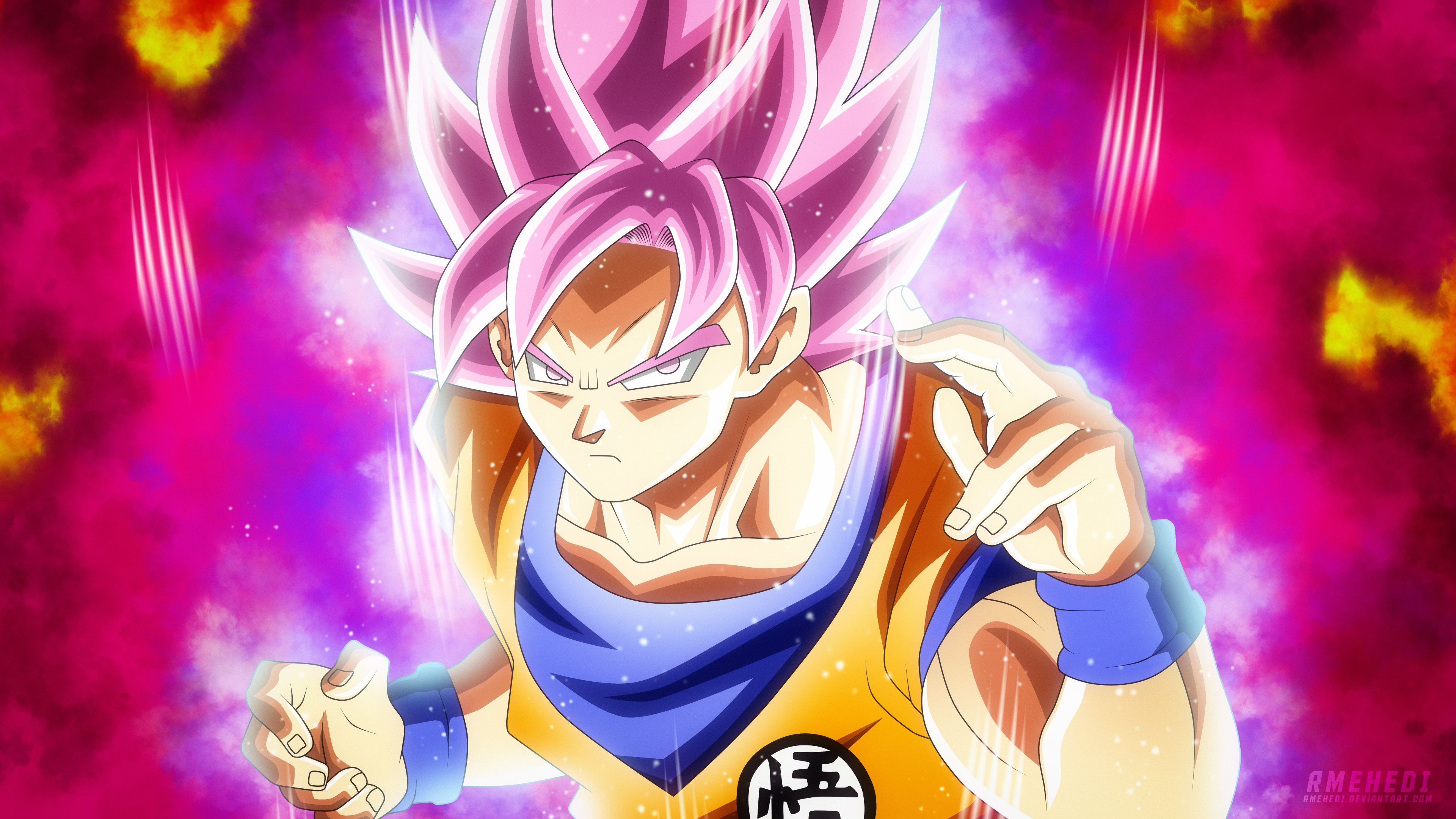 Goku from Dragon Ball Super in Super Saiyan Rose form HD Wallpaper