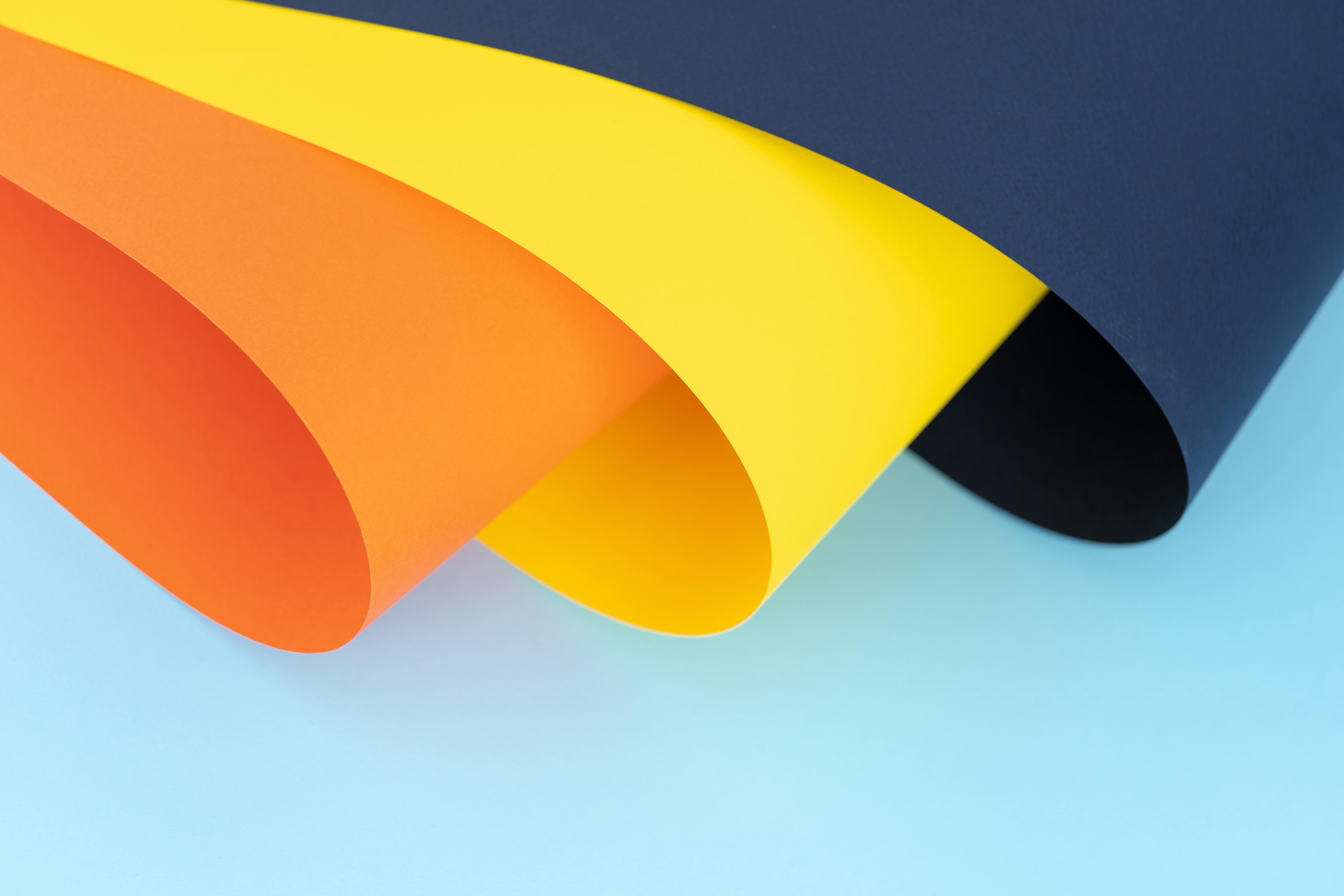 Abstract arrangement of colorful paper sheets HD Wallpaper