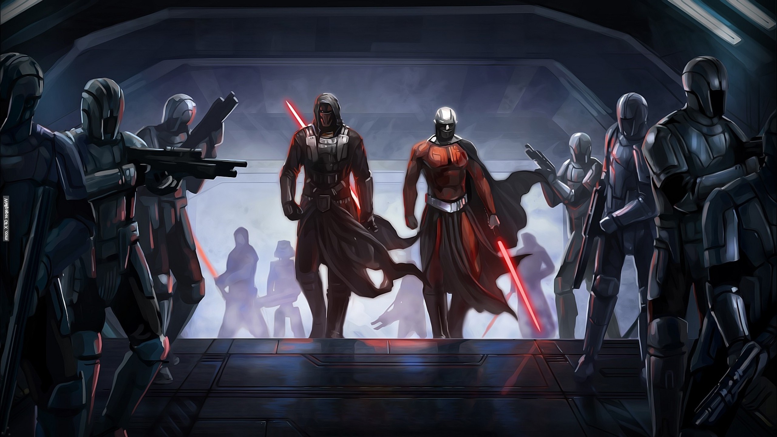 Star Wars artwork of Darth Revan and Darth Malak HD Wallpaper