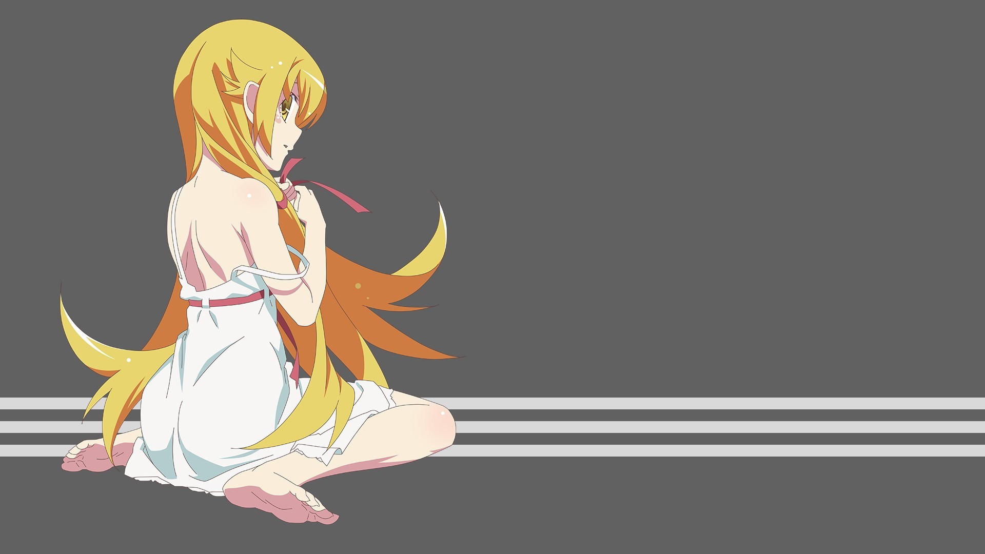 Oshino Shinobu from Monogatari Series HD Wallpaper