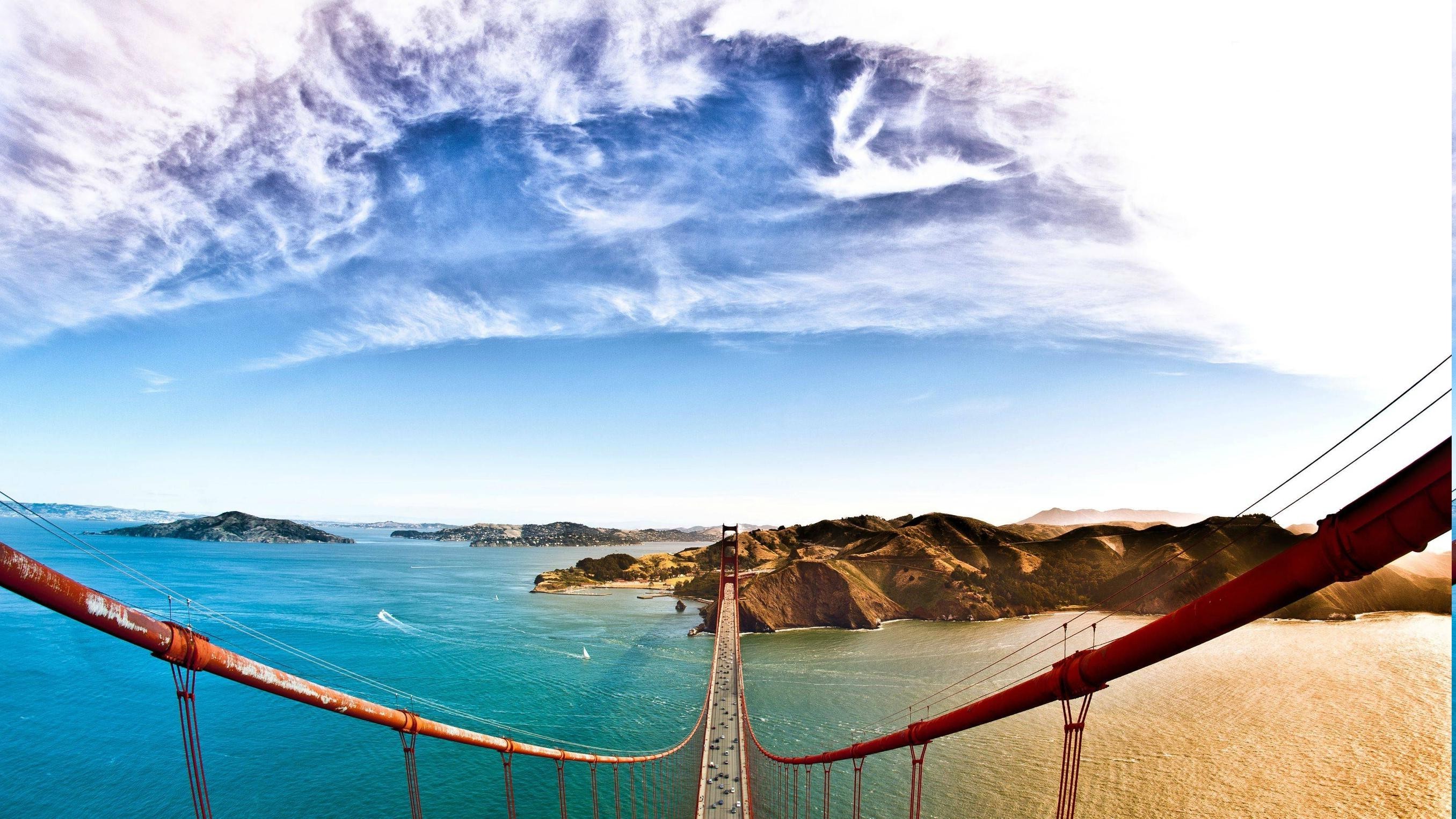 Golden Gate Bridge, San Francisco Bay, USA HD Wallpaper