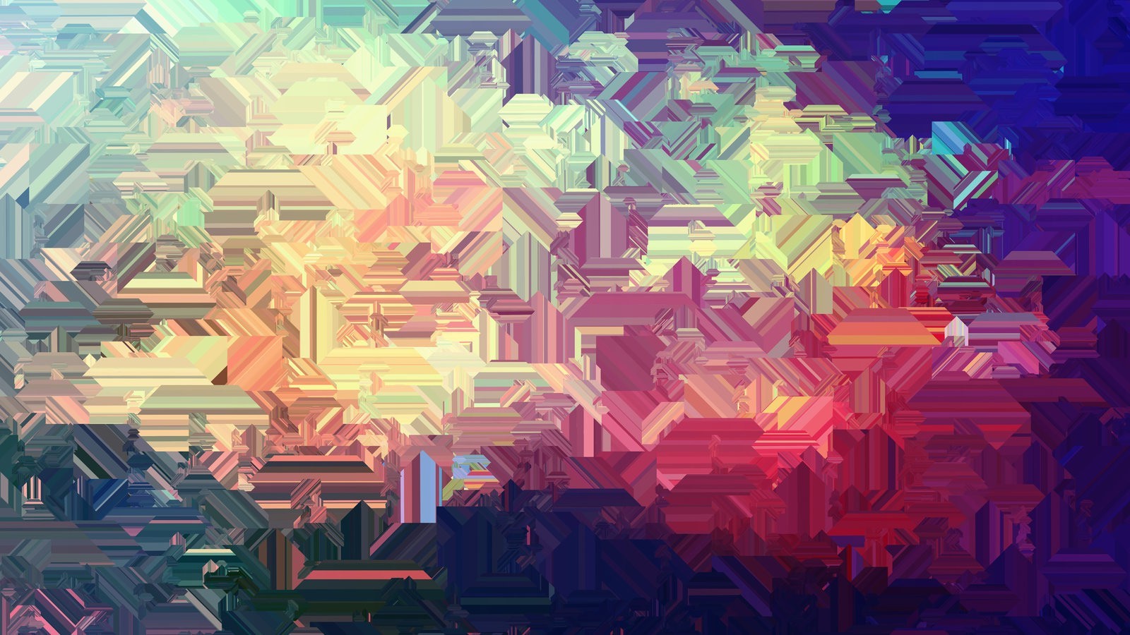 Abstract digital art with warm colors HD Wallpaper