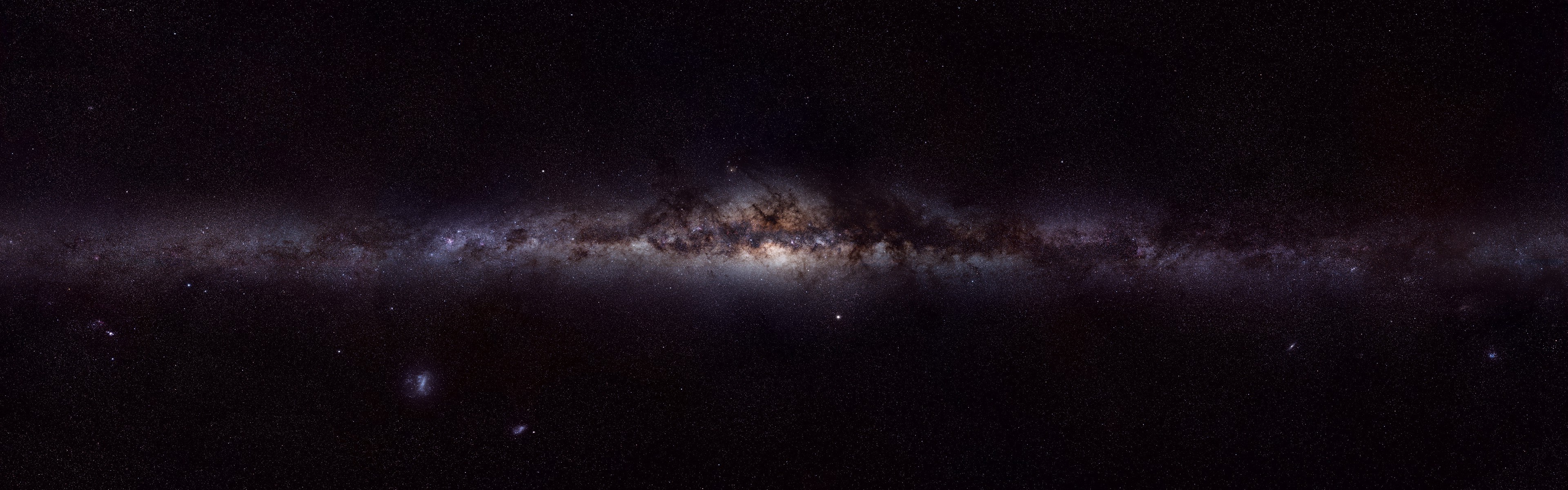 Milky Way galaxy panorama with stars HD Wallpaper