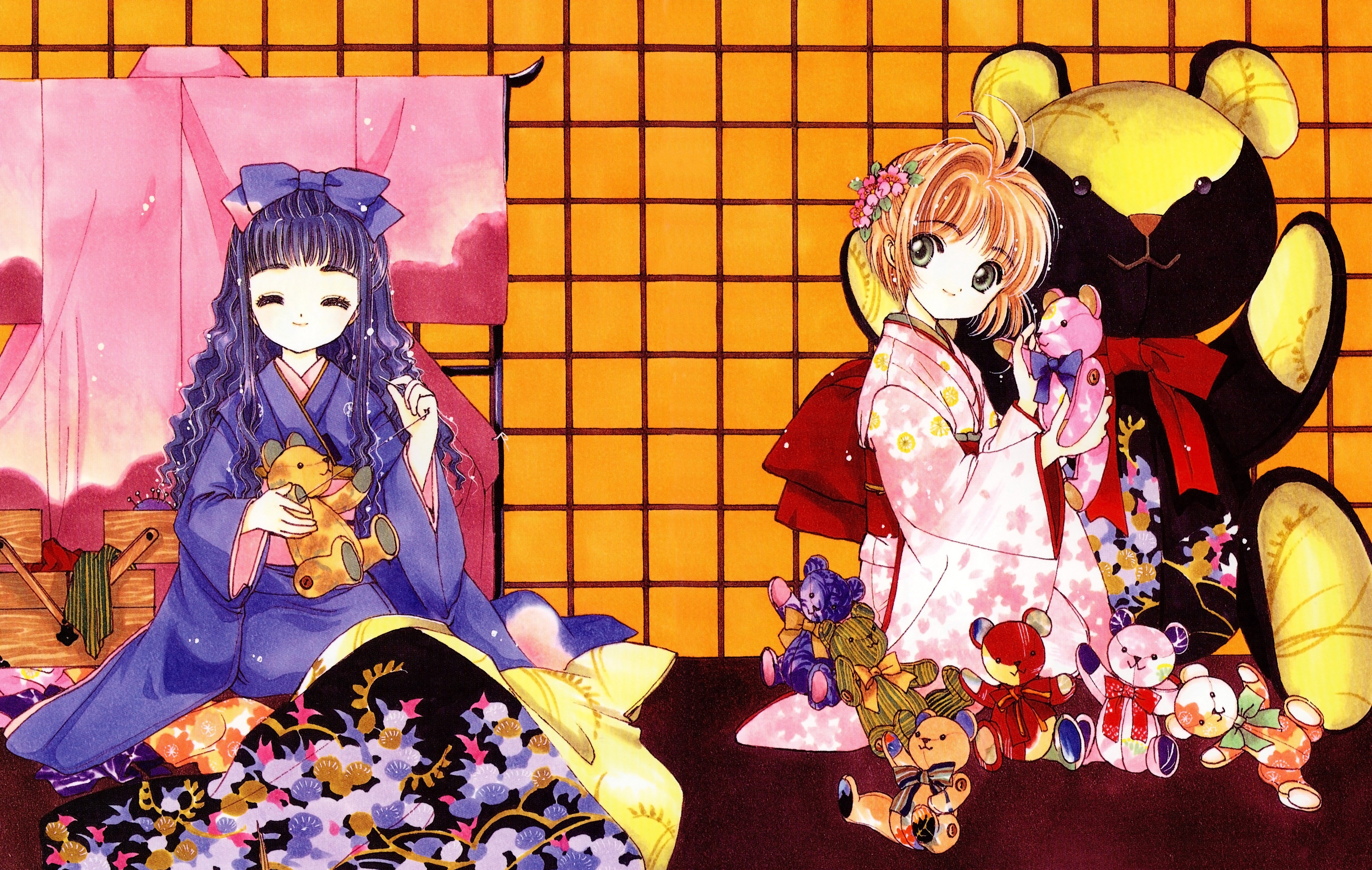 Sakura Kinomoto and Tomoyo Daidouji from Cardcaptor Sakura HD Wallpaper