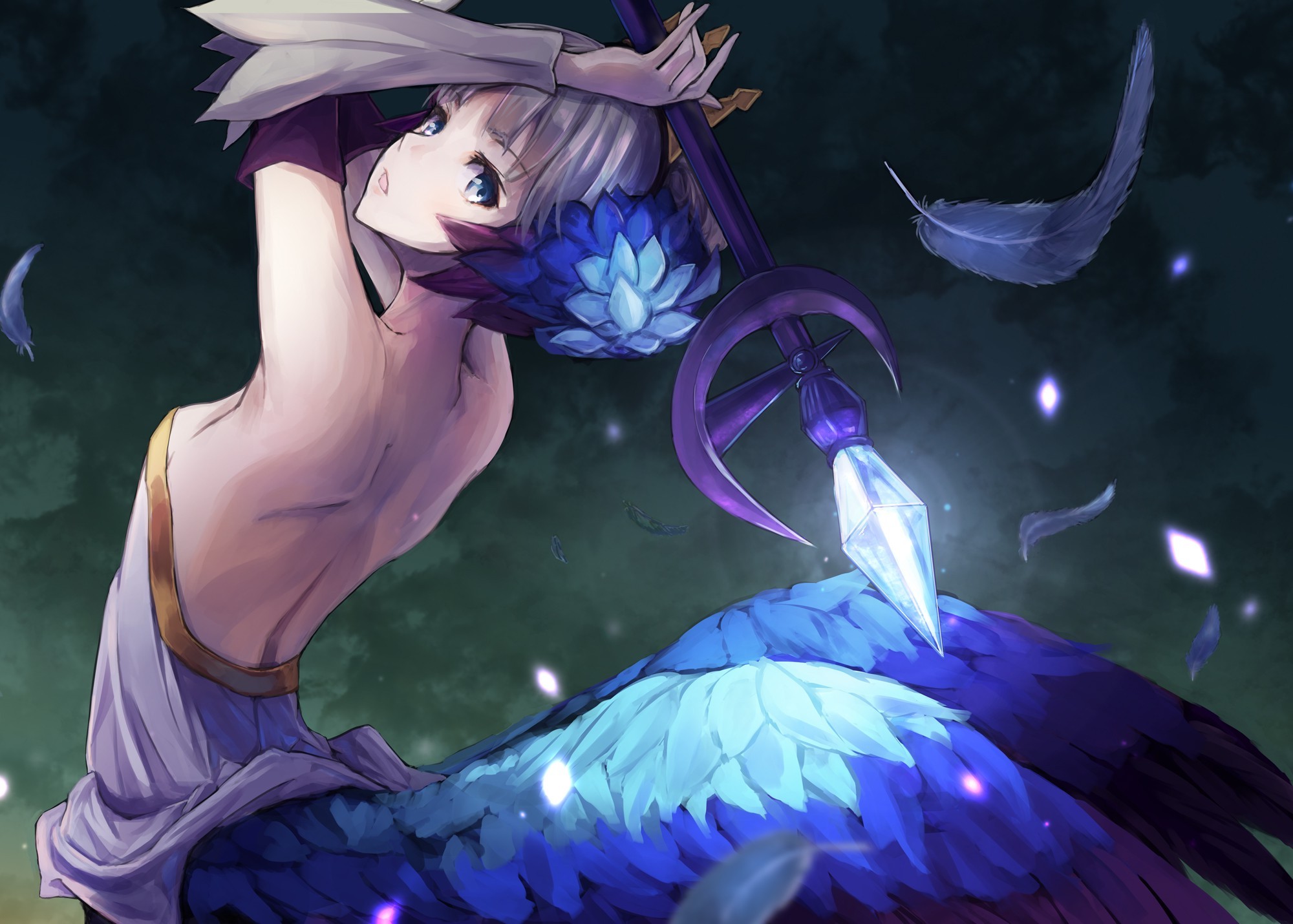 Gwendolyn from Odin Sphere with a staff HD Wallpaper