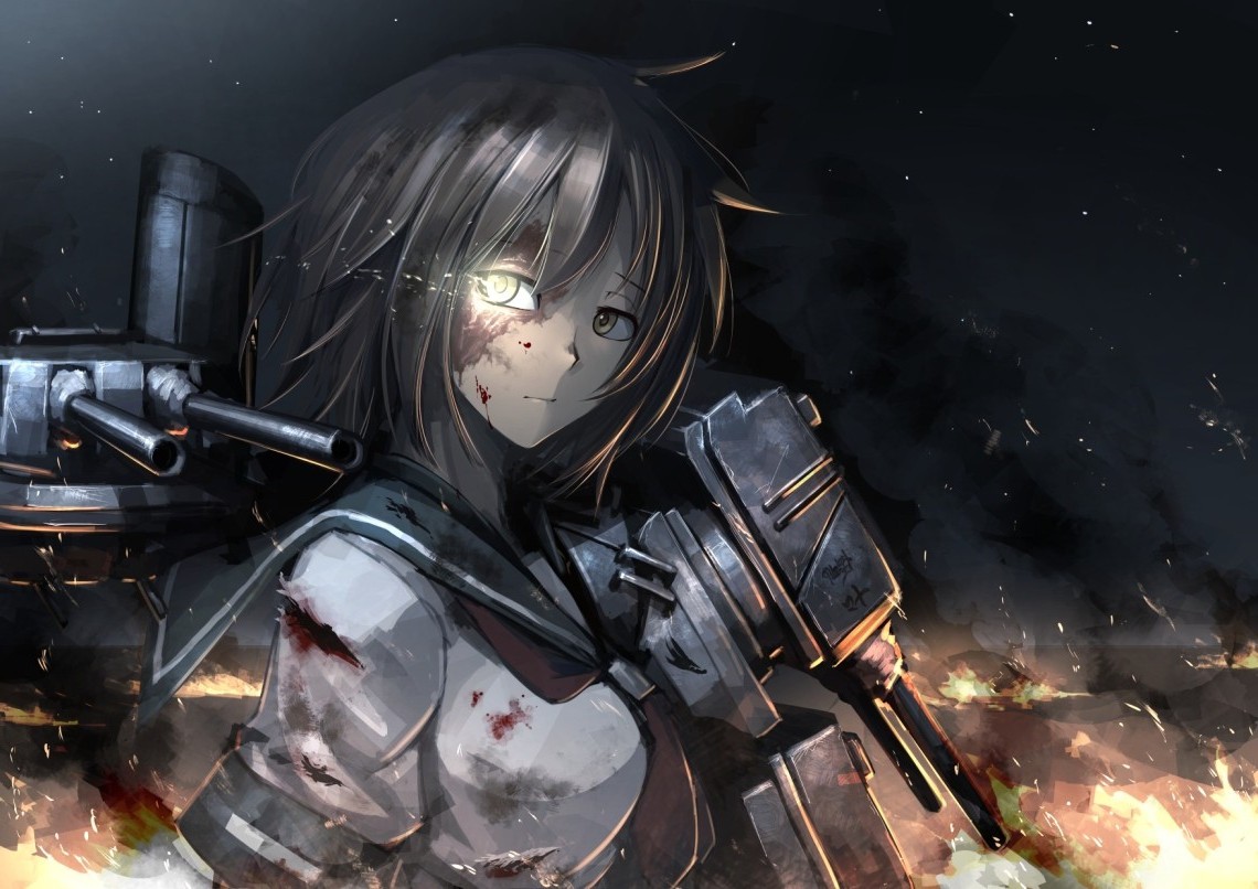 Furutaka from Kantai Collection HD Wallpaper