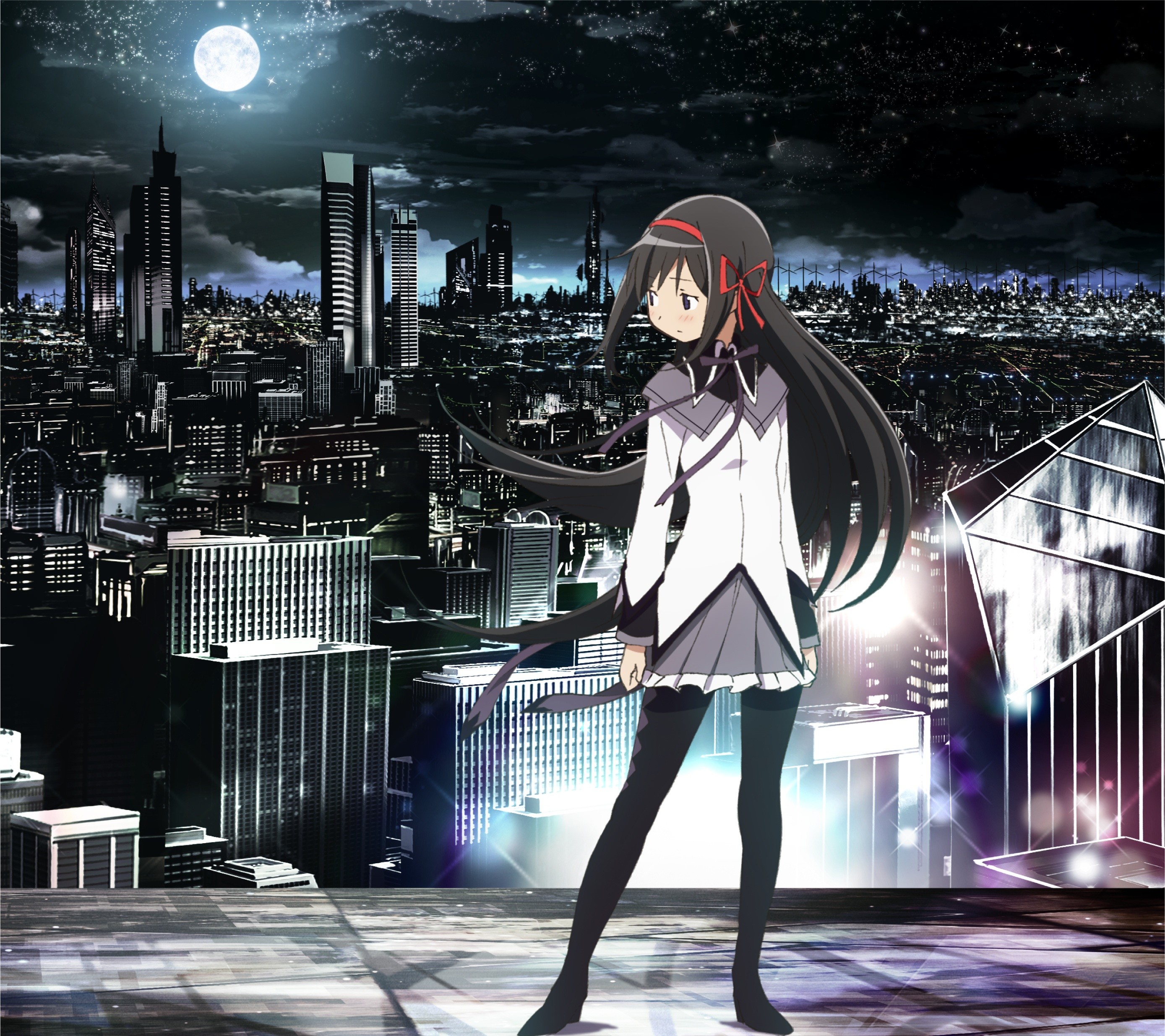 Akemi Homura from Puella Magi Madoka Magica HD Wallpaper