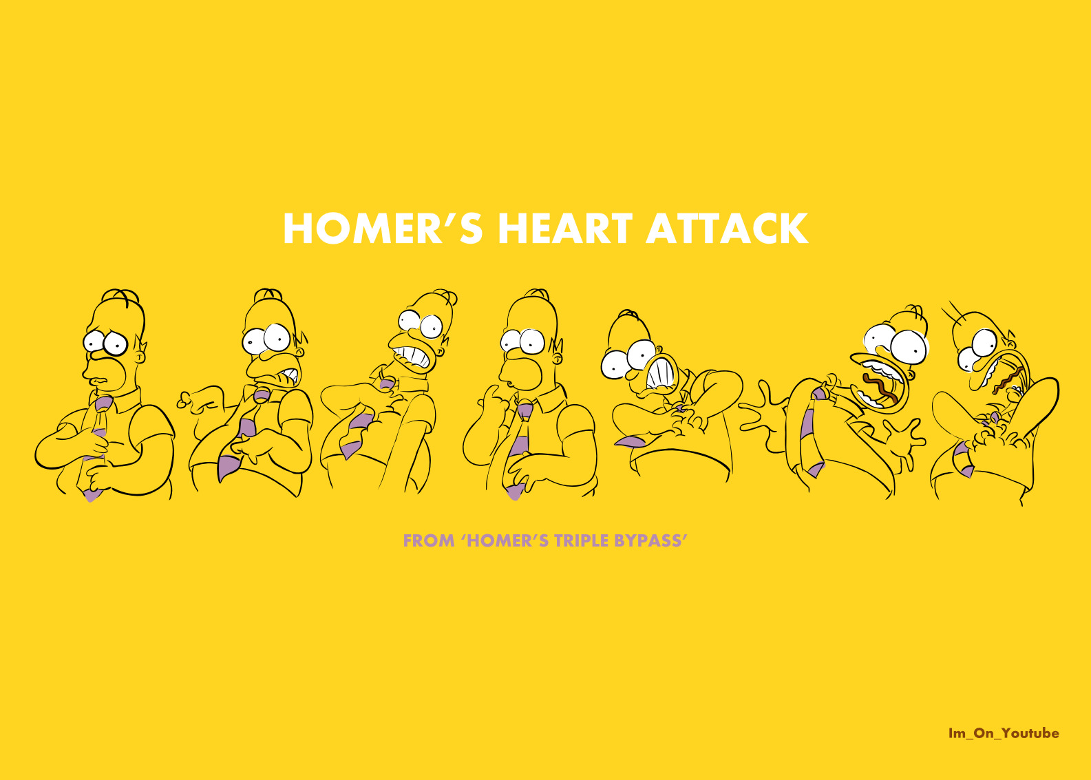 Homer Simpson's Heart Attack from Homer's Triple Bypass HD Wallpaper