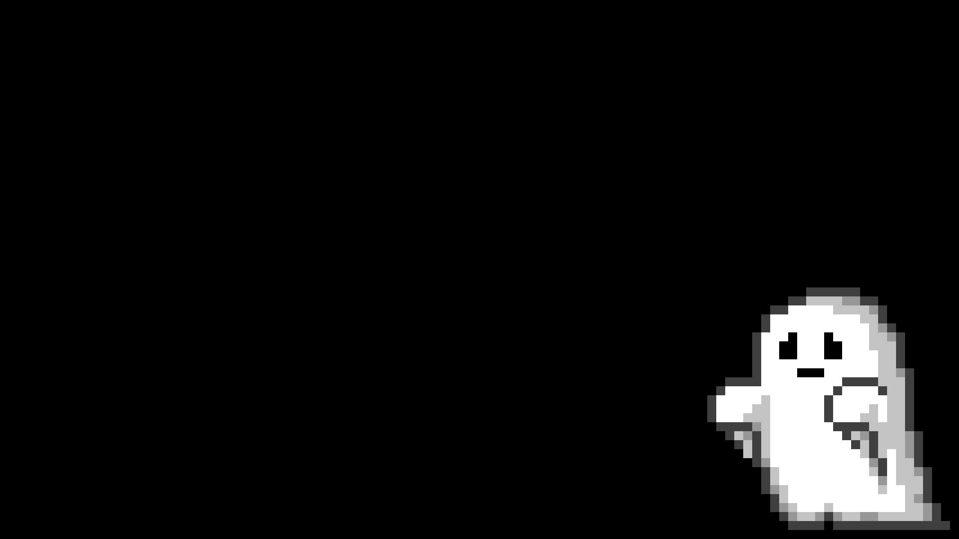 Pixel art ghost character HD Wallpaper