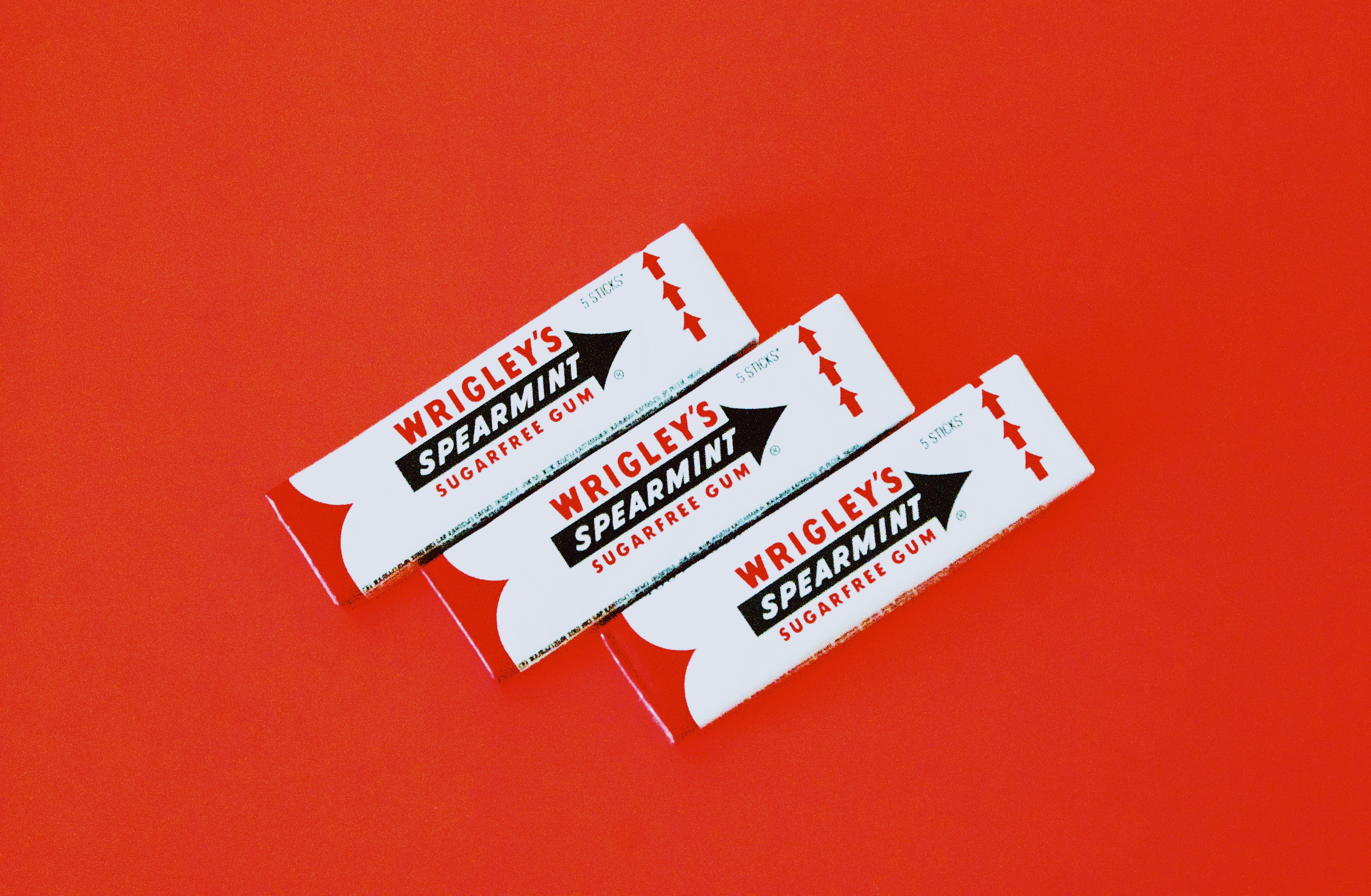 Wrigley's Spearmint Sugarfree Gum Packs HD Wallpaper