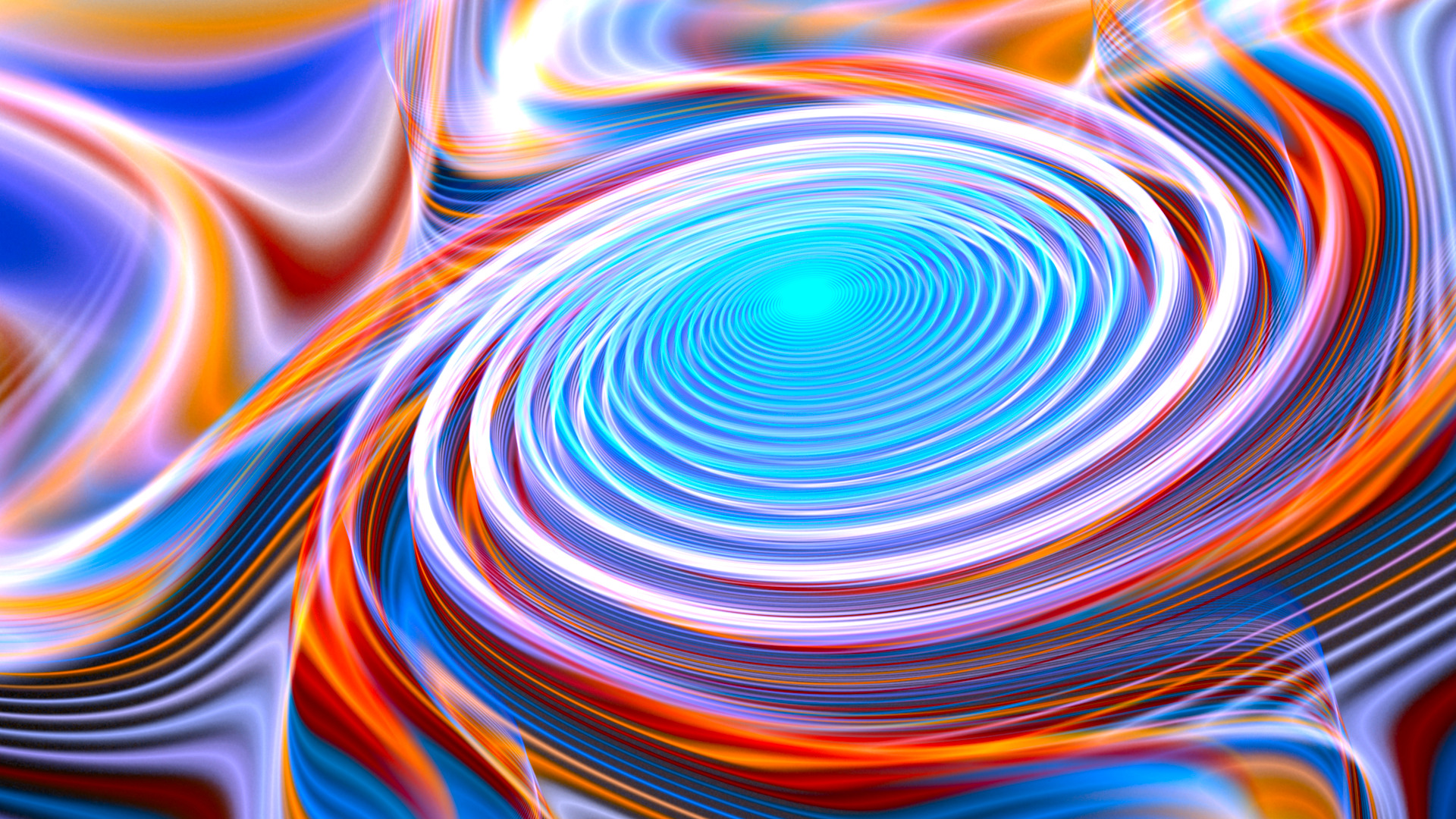 Abstract colorful vortex digital art HD Wallpaper