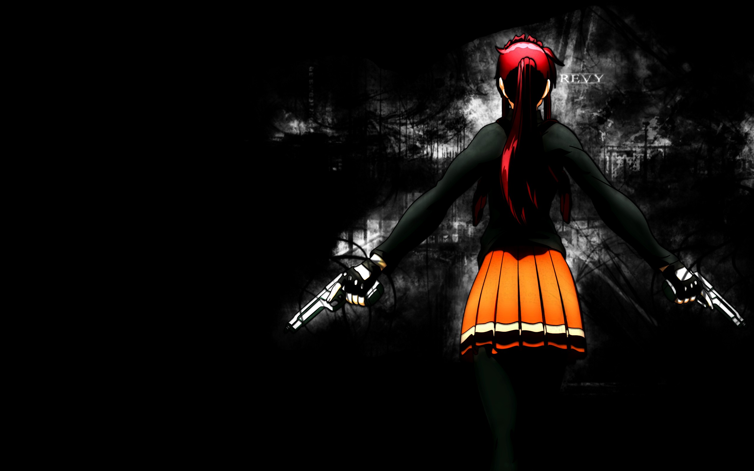 Revy from Black Lagoon with two guns HD Wallpaper