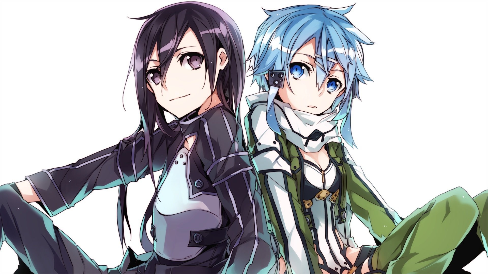 Kirigaya Kazuto and Asada Shino from Sword Art Online HD Wallpaper