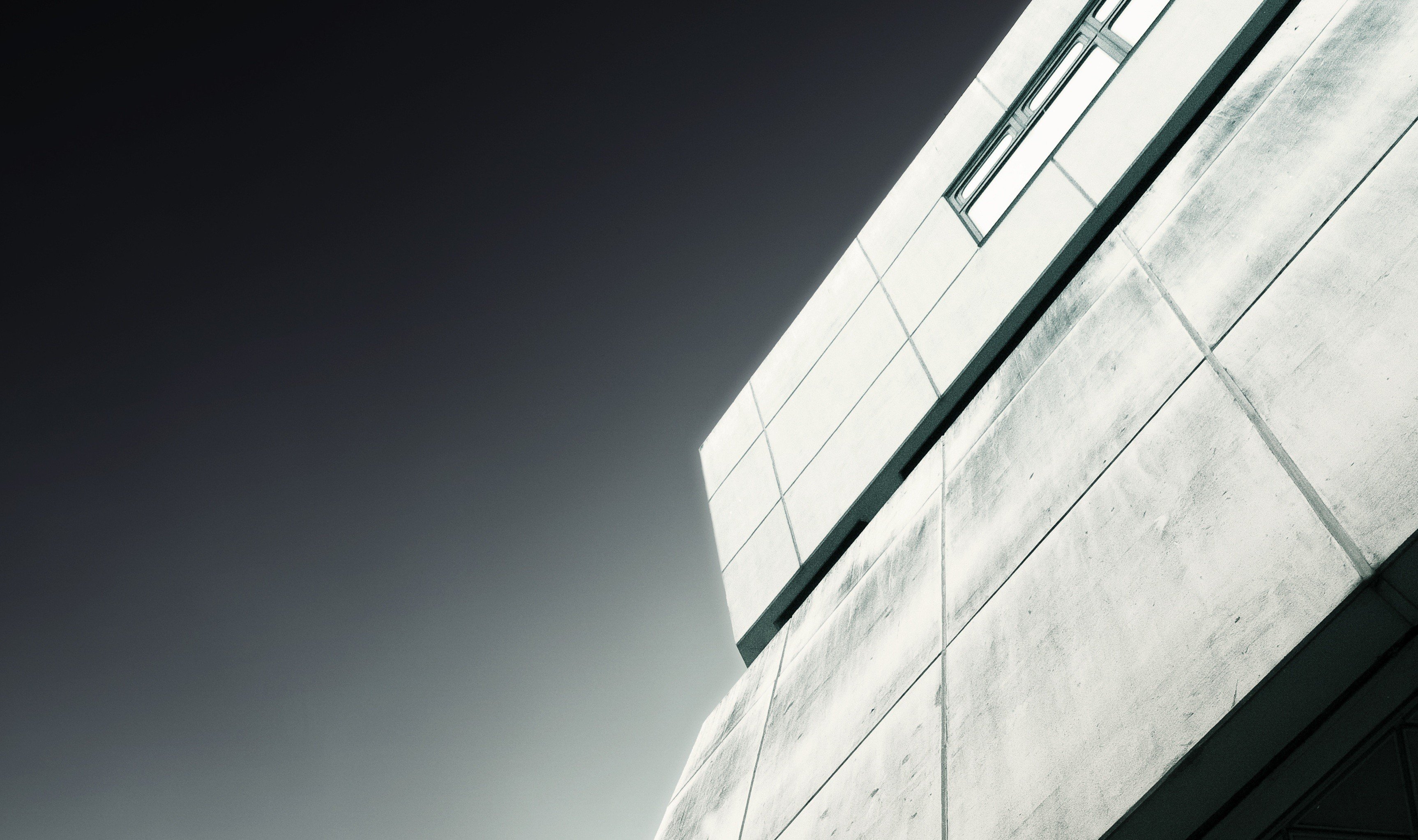 Minimalist architecture photography of a modern building HD Wallpaper