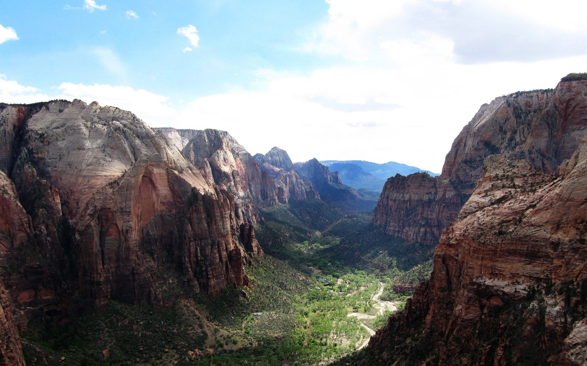 Zion National Park Canyon View HD Wallpaper