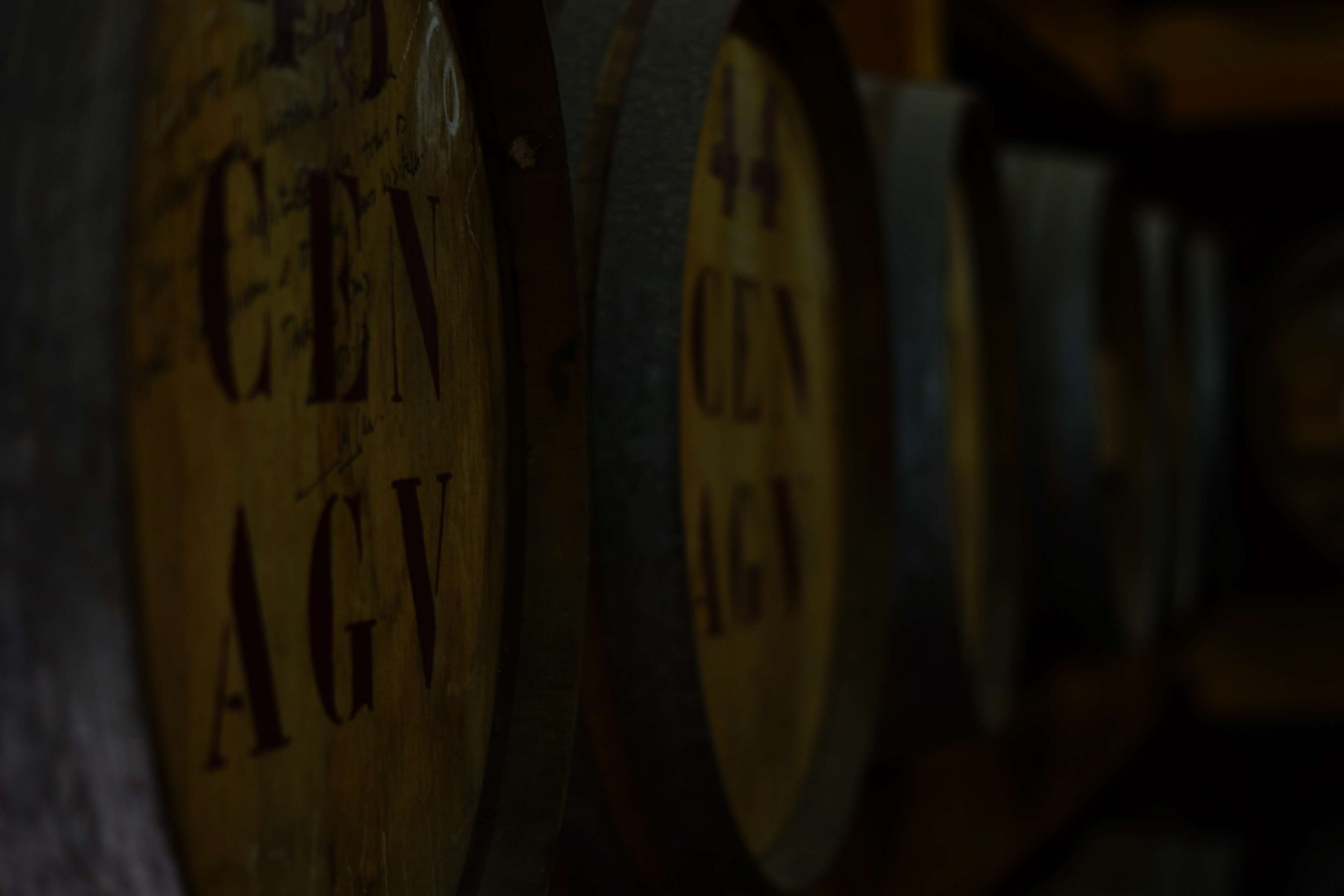 Barrels of Rhum in a cellar HD Wallpaper