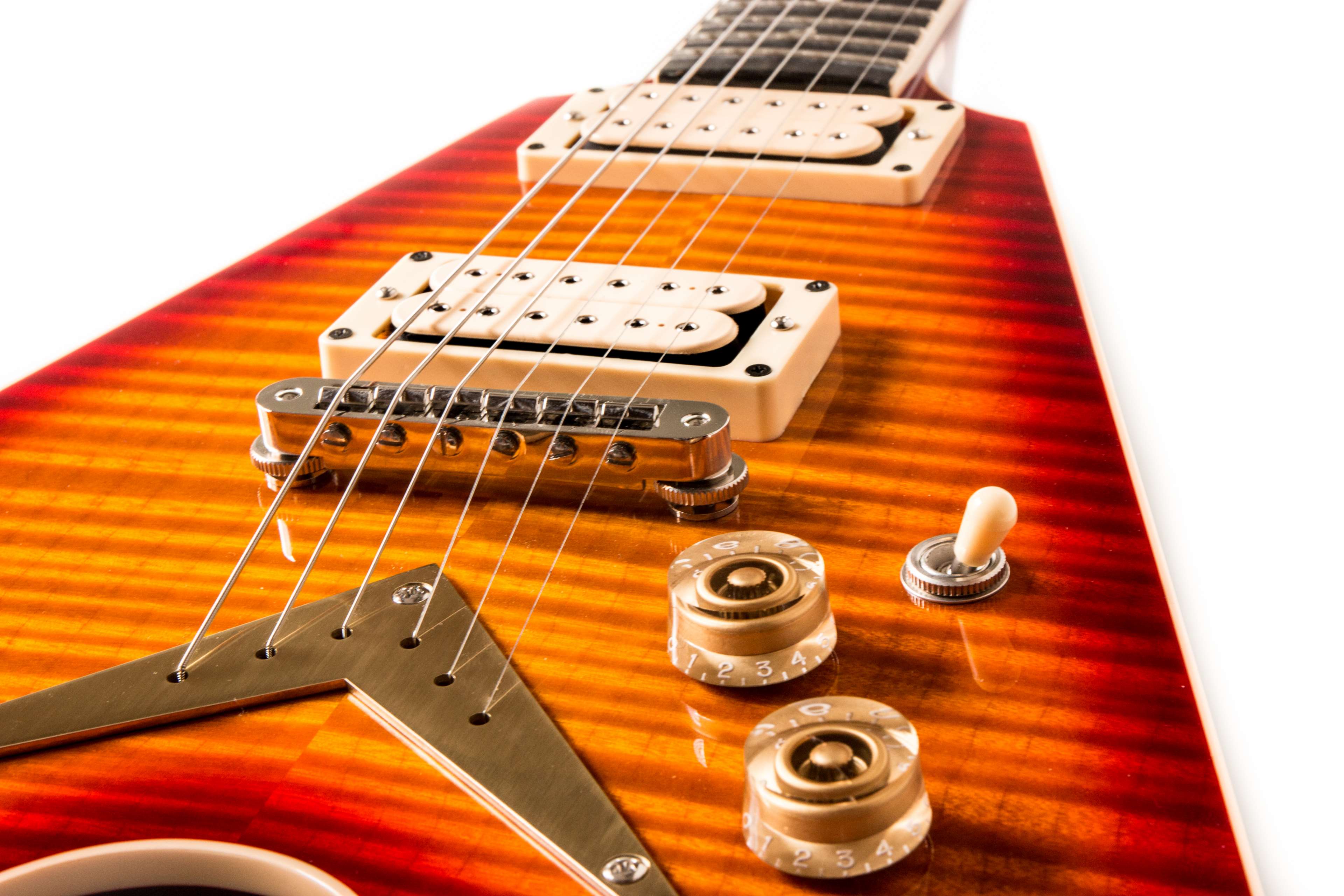 Dean Flying V Electric Guitar 4K HD Wallpaper