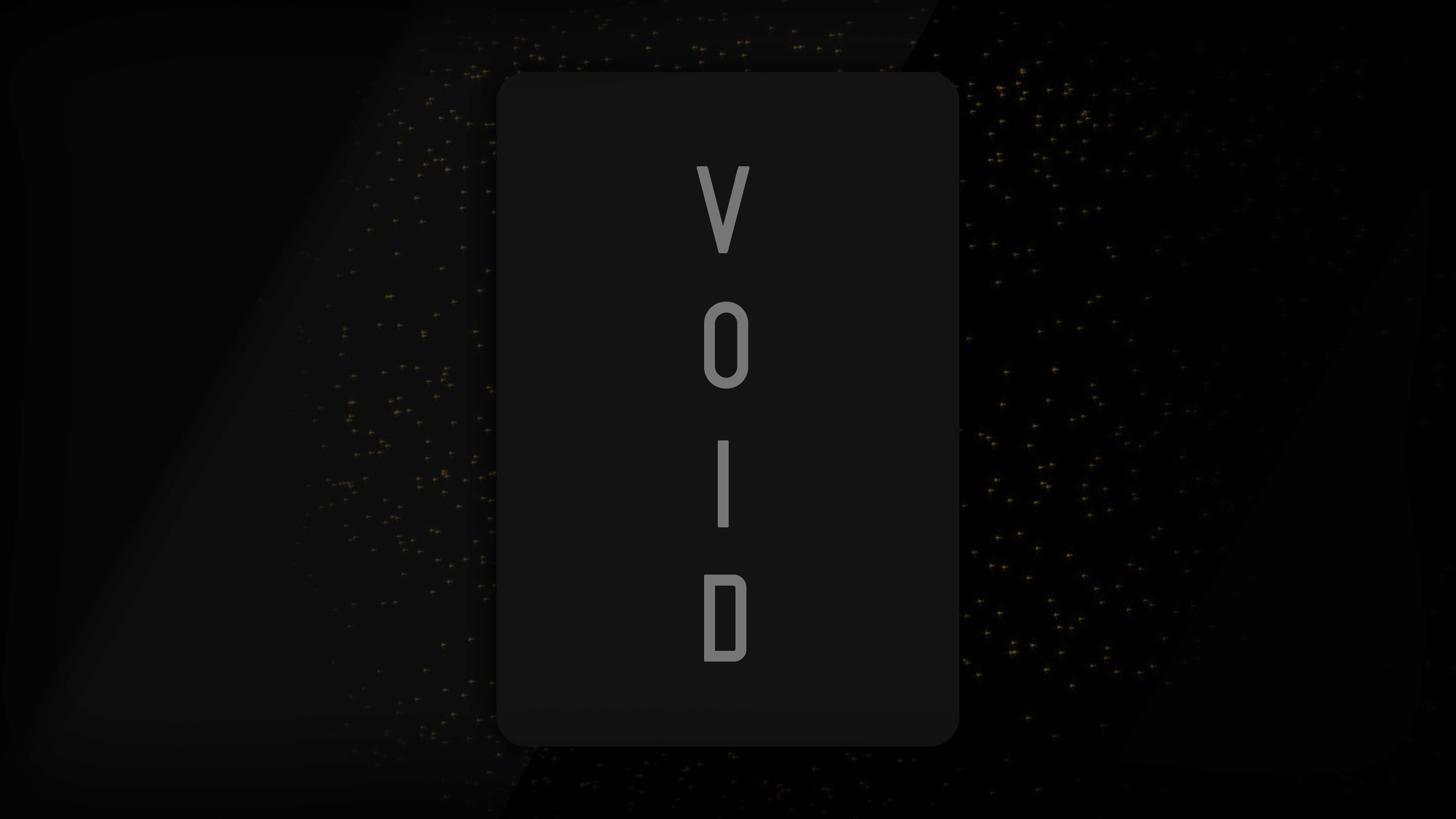 VOID text on black background HD Wallpaper