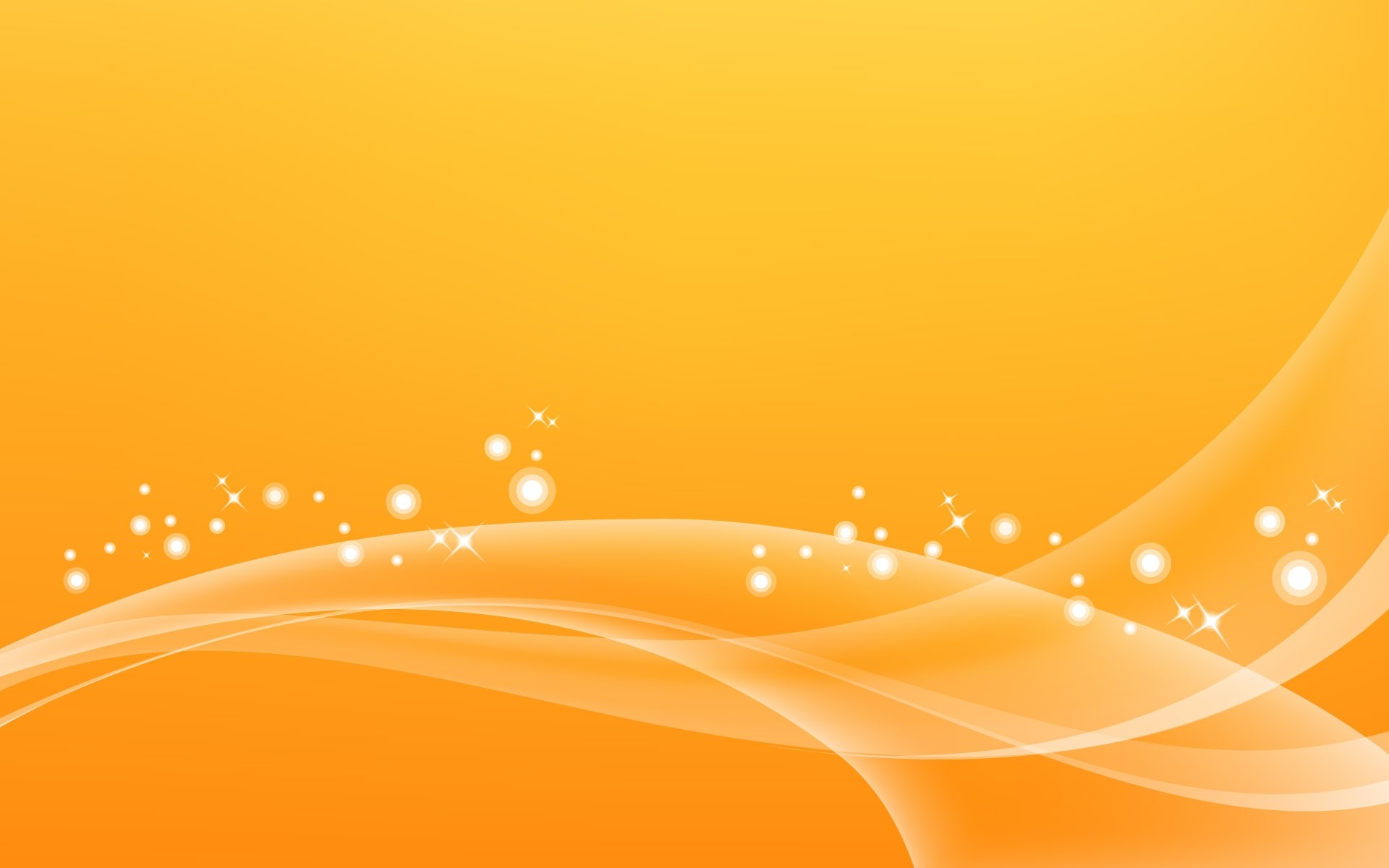 Orange abstract background with glowing lines and sparkles HD Wallpaper