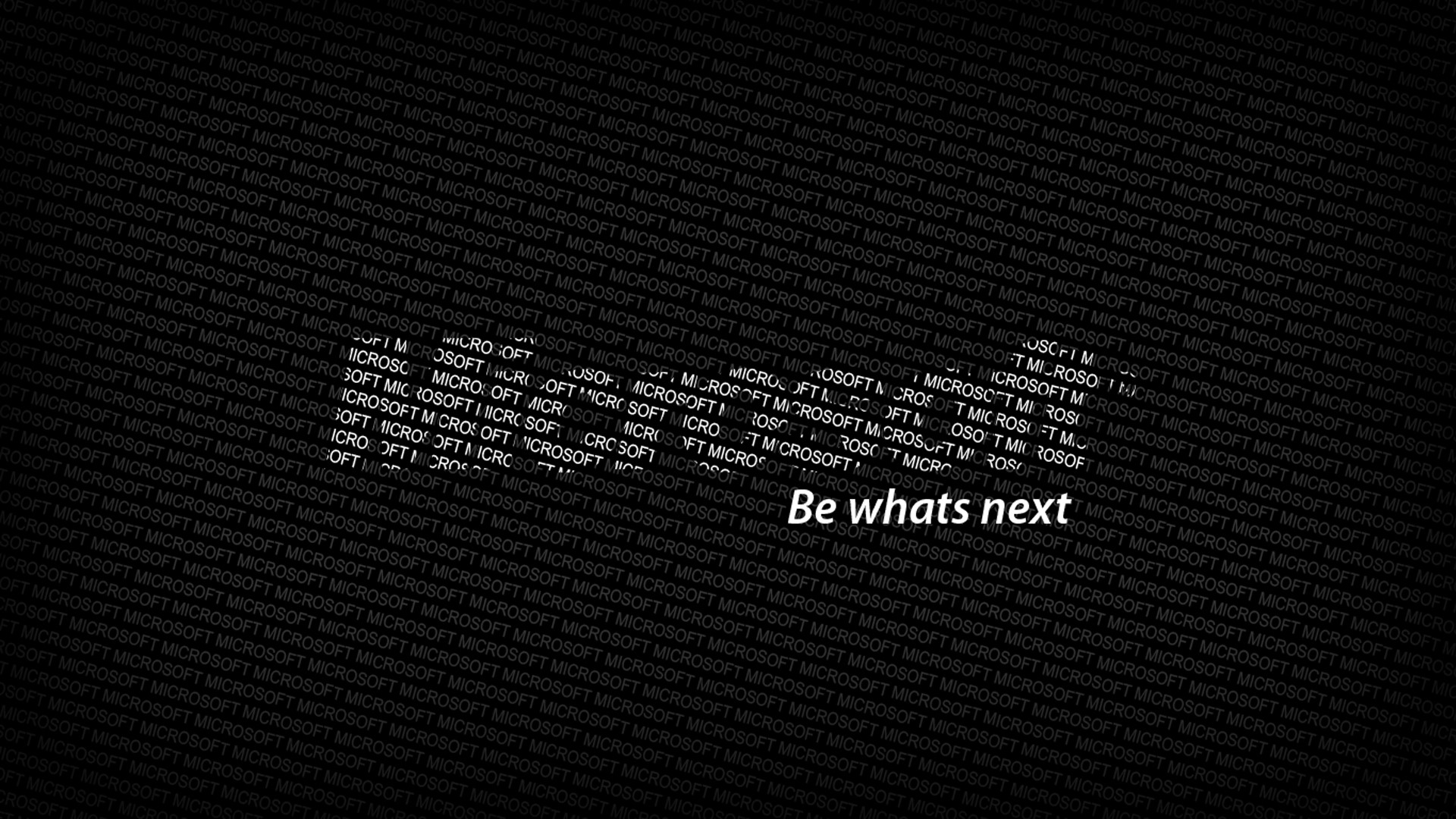 Microsoft logo and text "Be whats next" HD Wallpaper