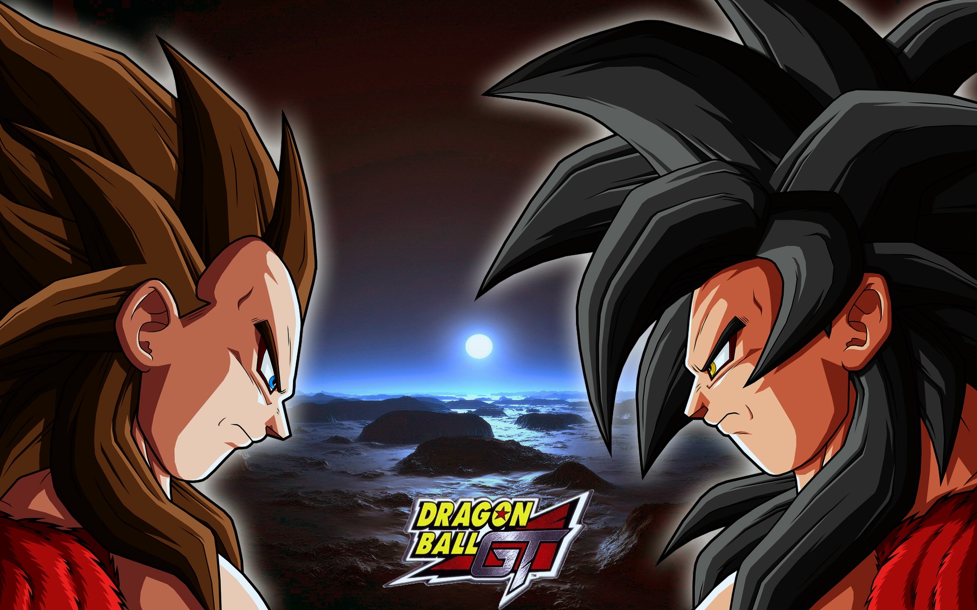 Vegeta and Goku from Dragon Ball GT HD Wallpaper