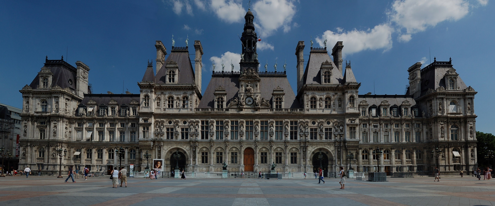 Hôtel de Ville, Paris, France HD Wallpaper