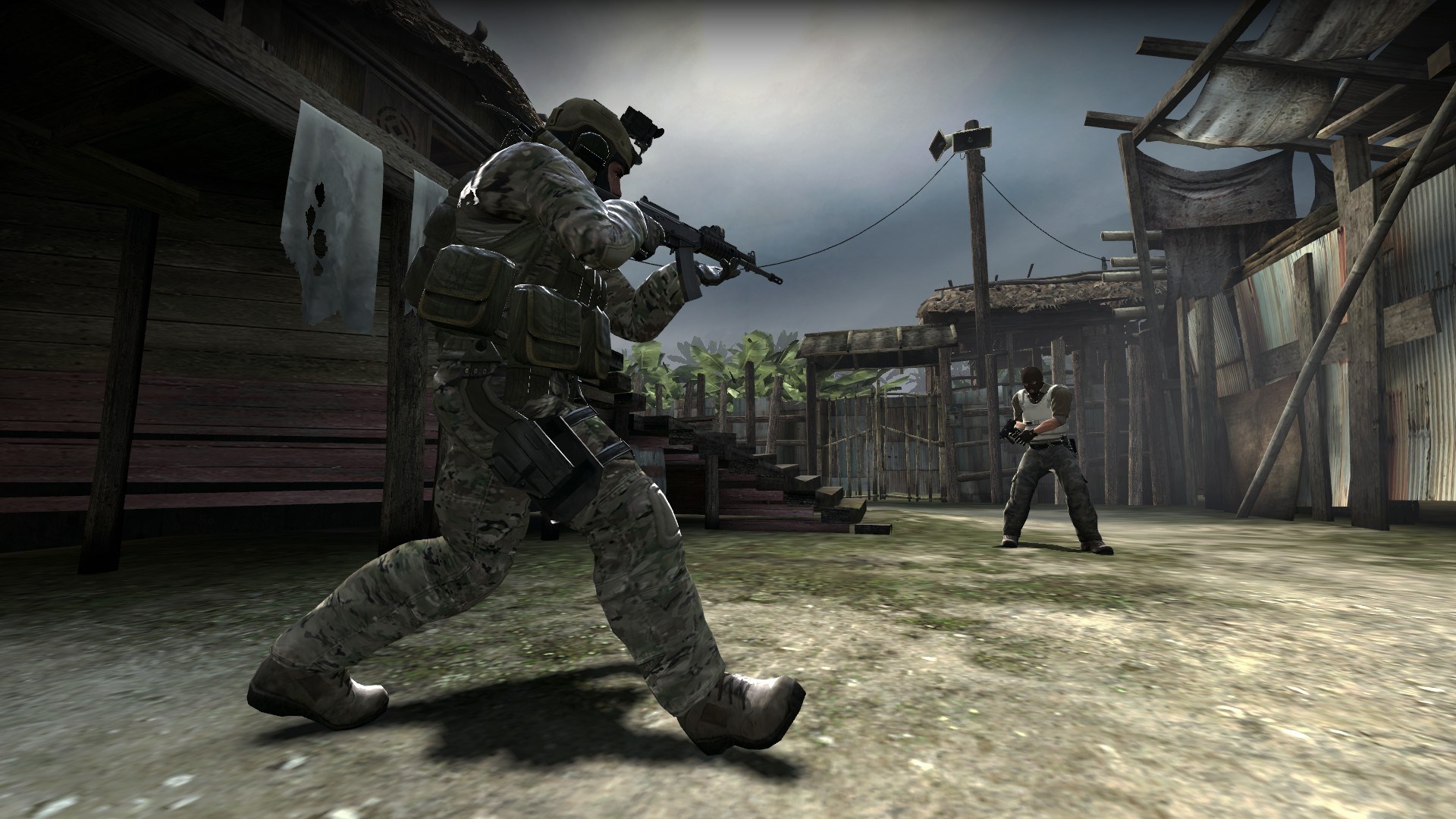 Counter-Strike: Global Offensive soldiers in combat HD Wallpaper