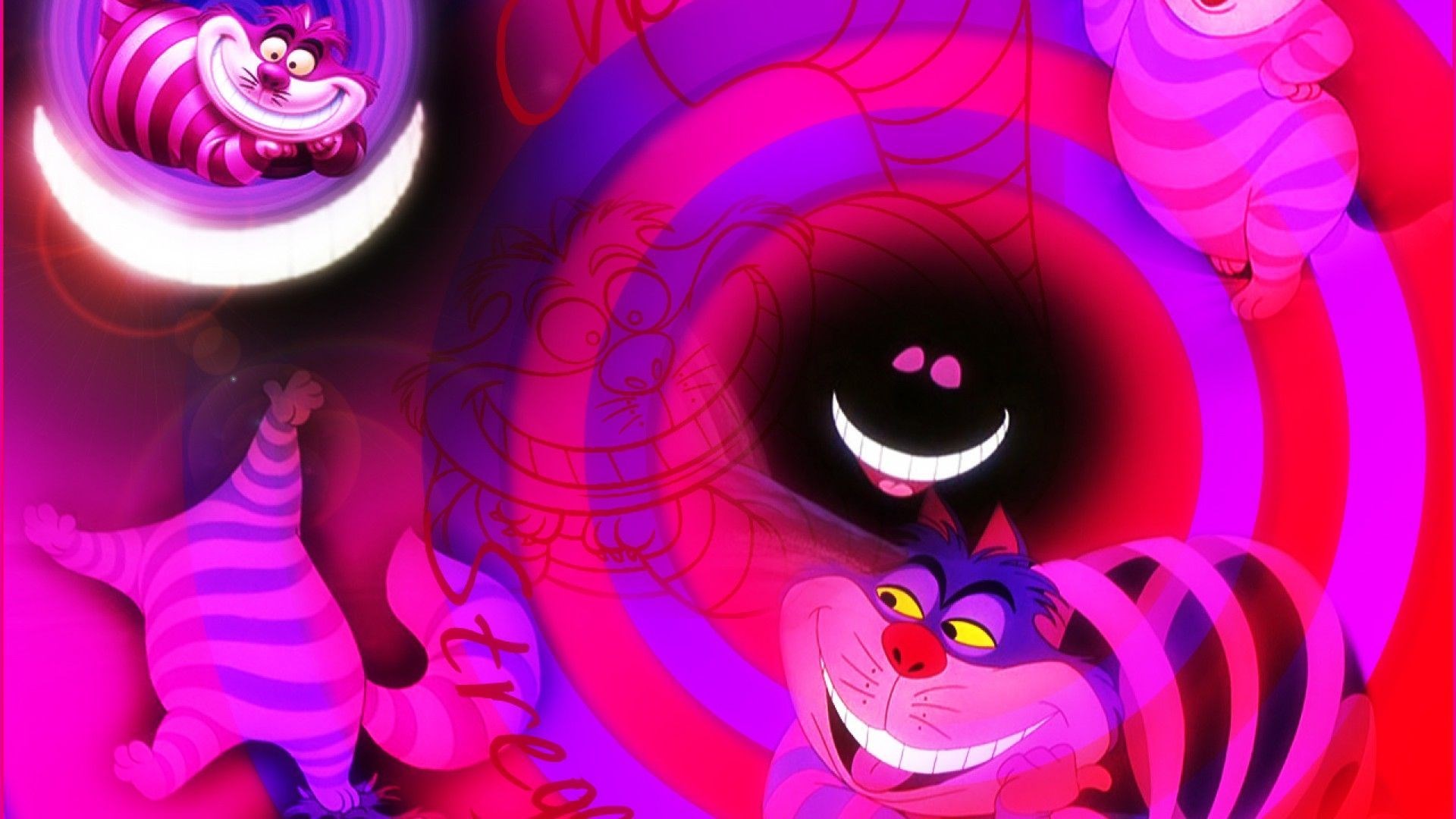 Cheshire Cat from Alice in Wonderland HD Wallpaper