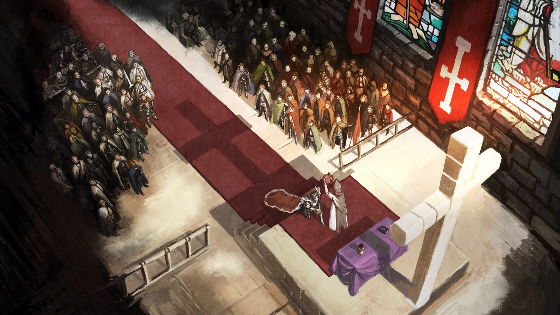 Crusader Kings II Coronation Ceremony in Church HD Wallpaper