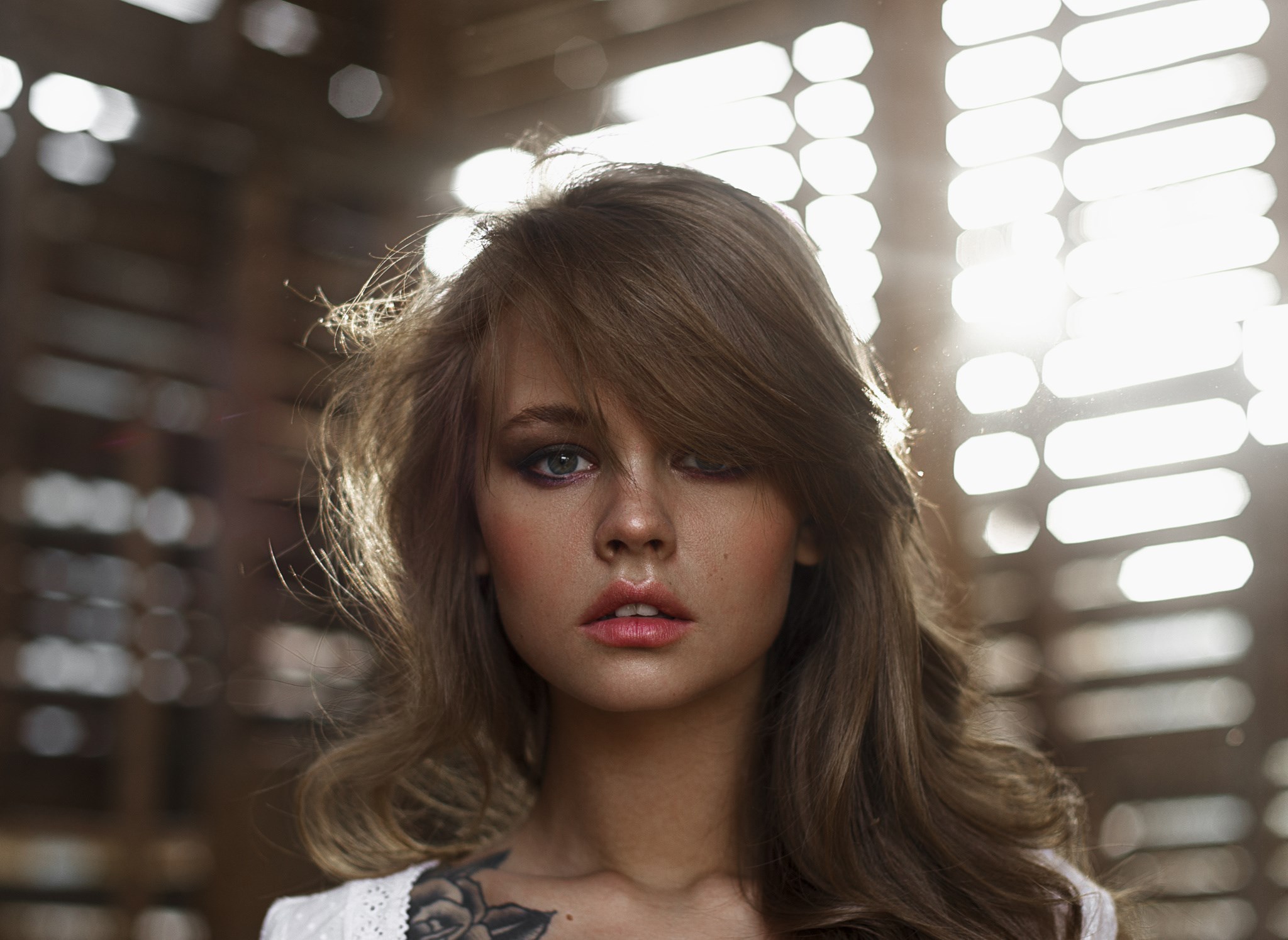 Anastasia Shcheglova Portrait with Soft Lighting HD Wallpaper