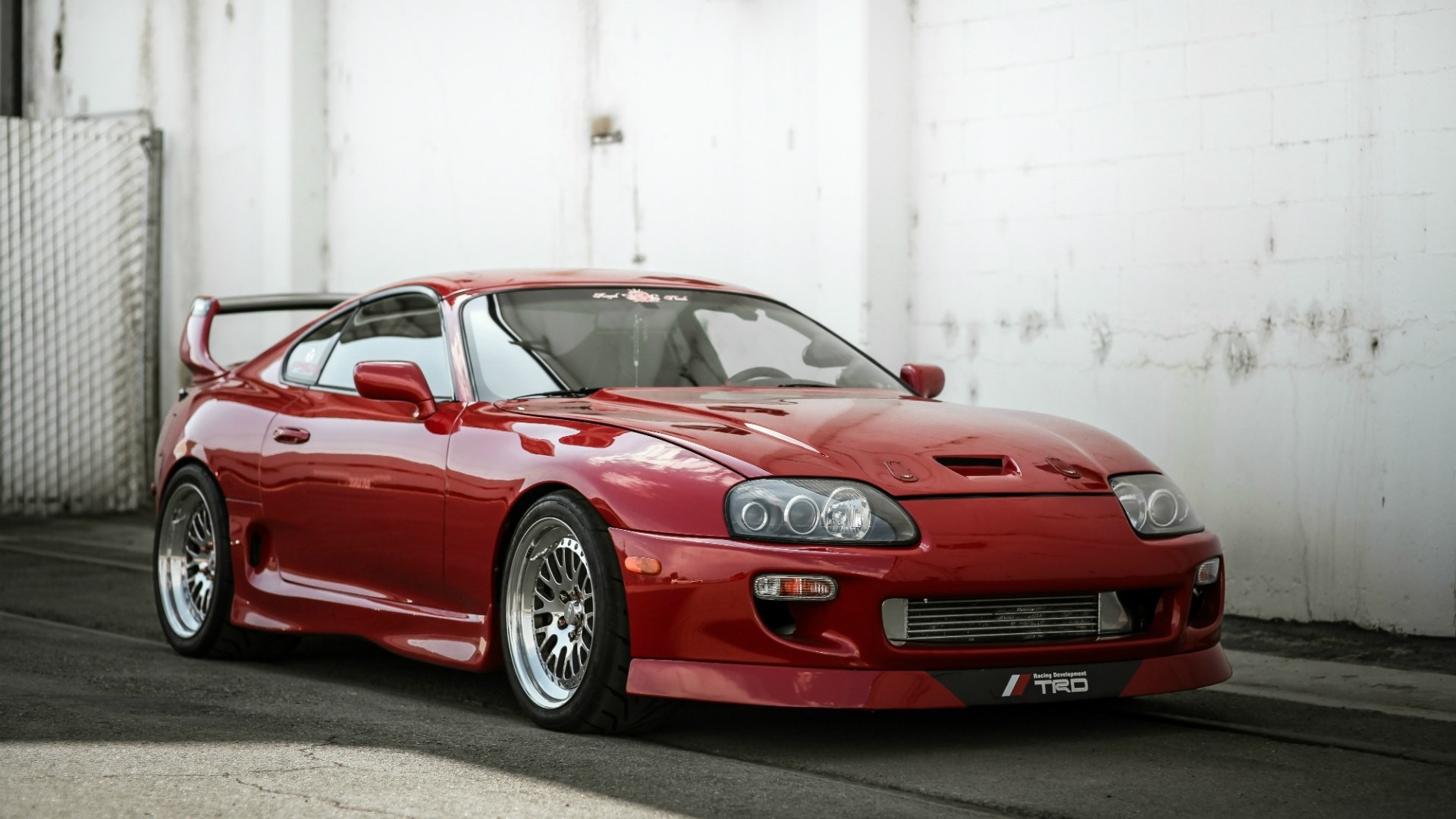 Red Toyota Supra TRD HD Wallpaper