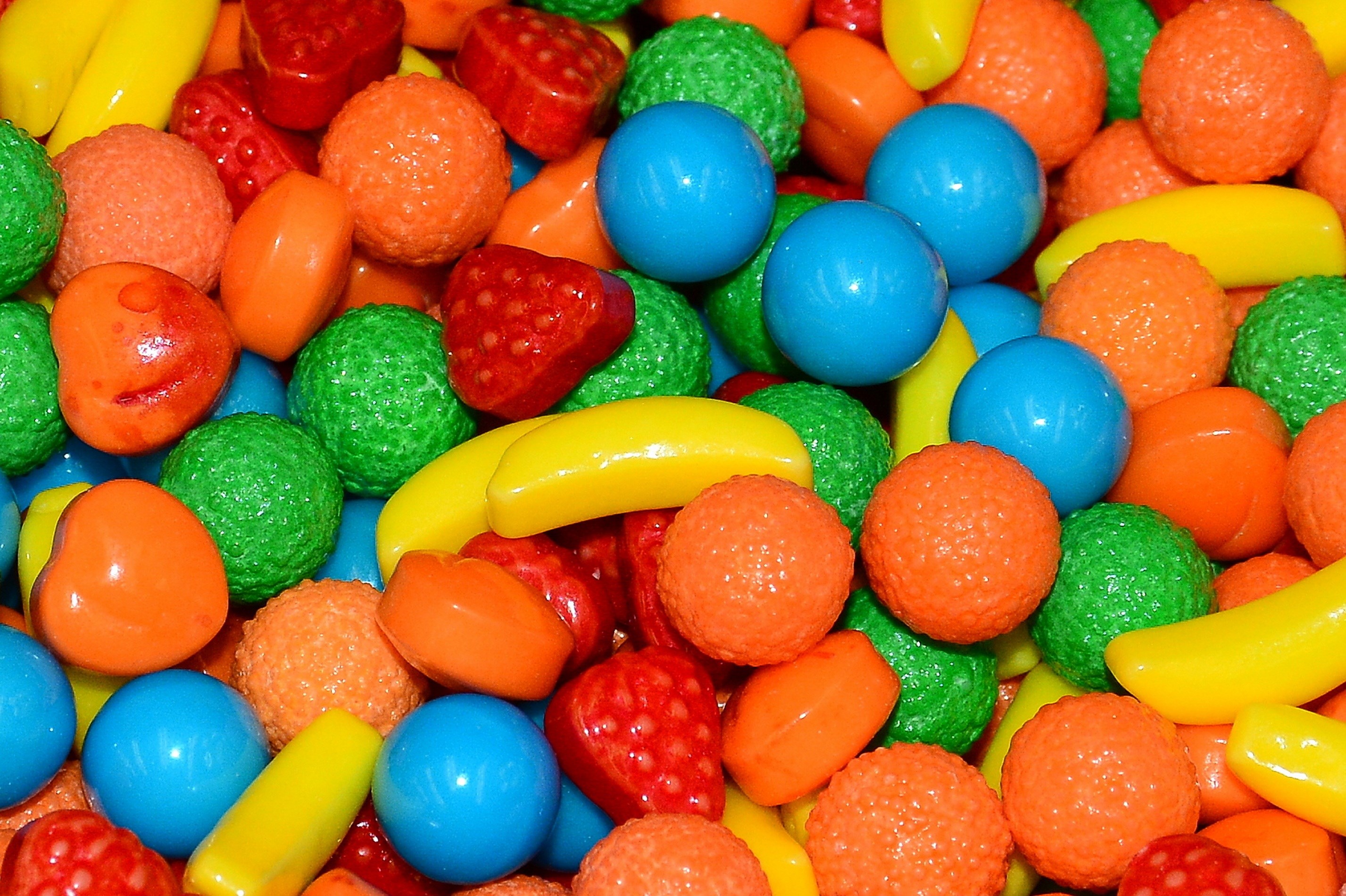 Assortment of colorful candies HD Wallpaper