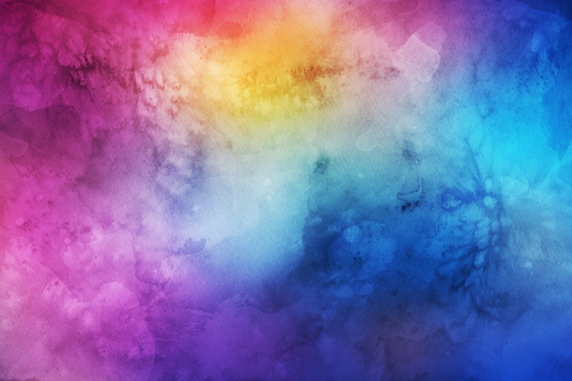 Abstract watercolor texture with rainbow colors HD Wallpaper