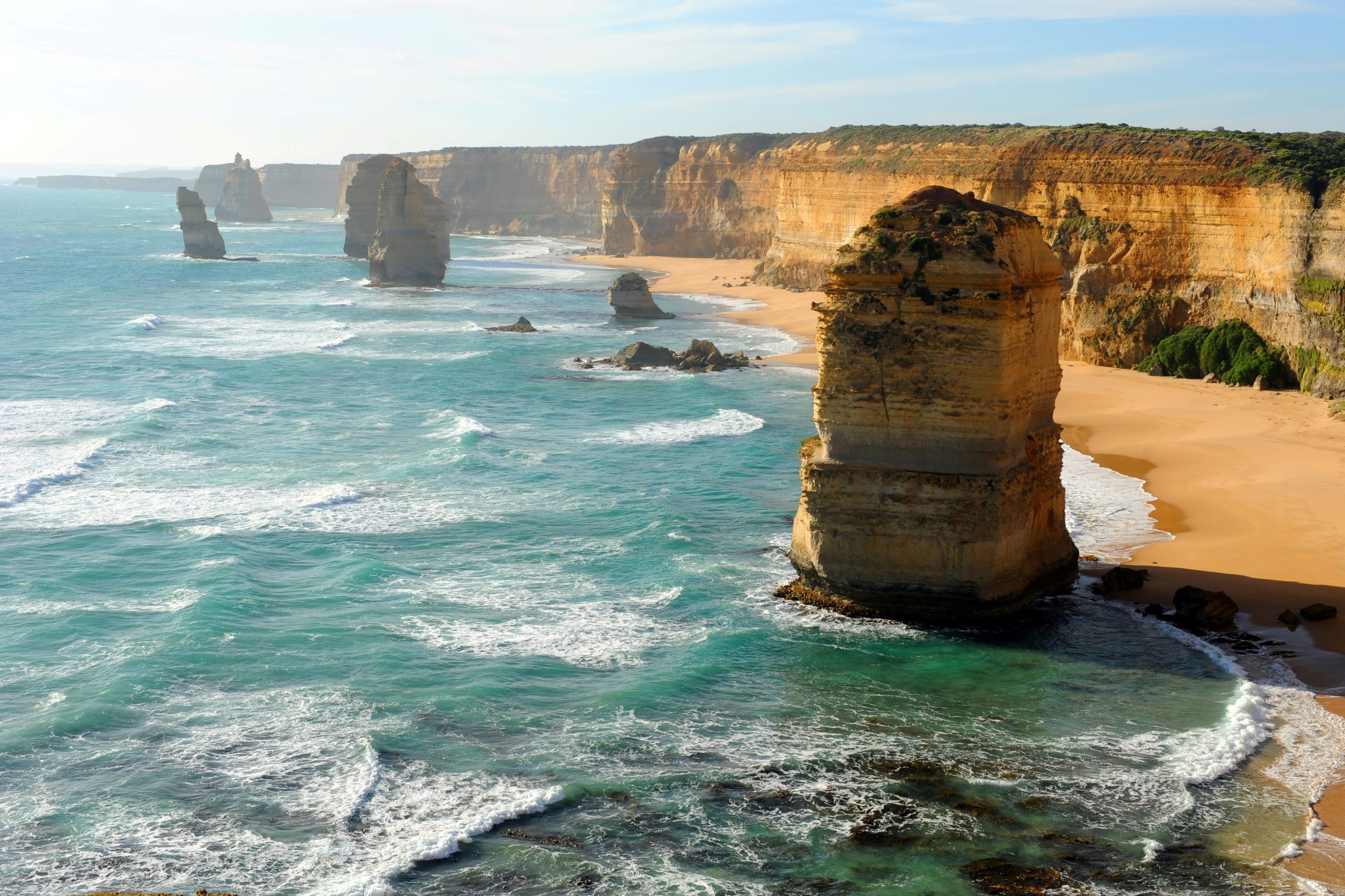 The Twelve Apostles rock formations, Australia HD Wallpaper