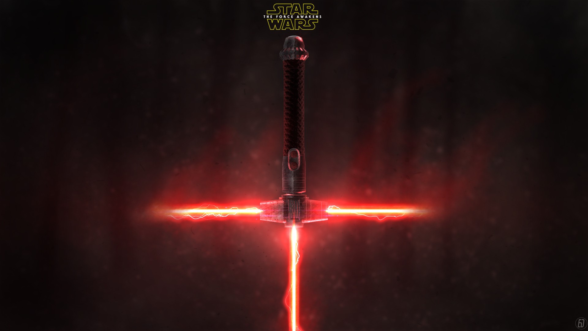 Kylo Ren's Lightsaber from Star Wars: The Force Awakens HD Wallpaper