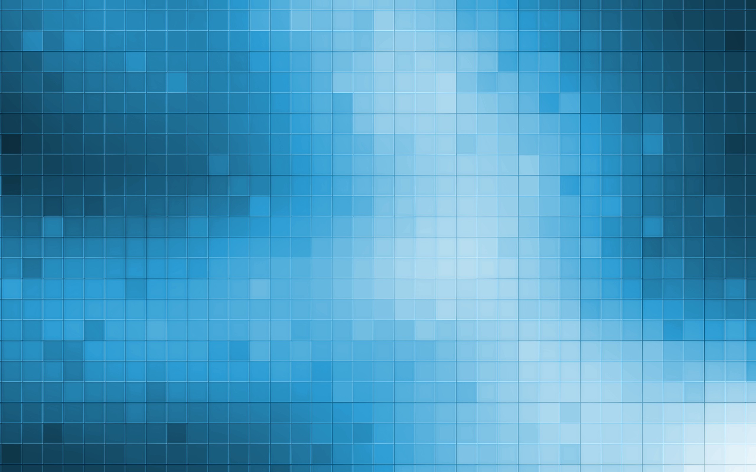 Abstract blue square mosaic pattern HD Wallpaper