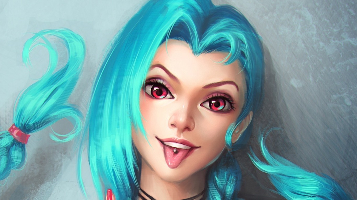 Jinx from League of Legends HD Wallpaper