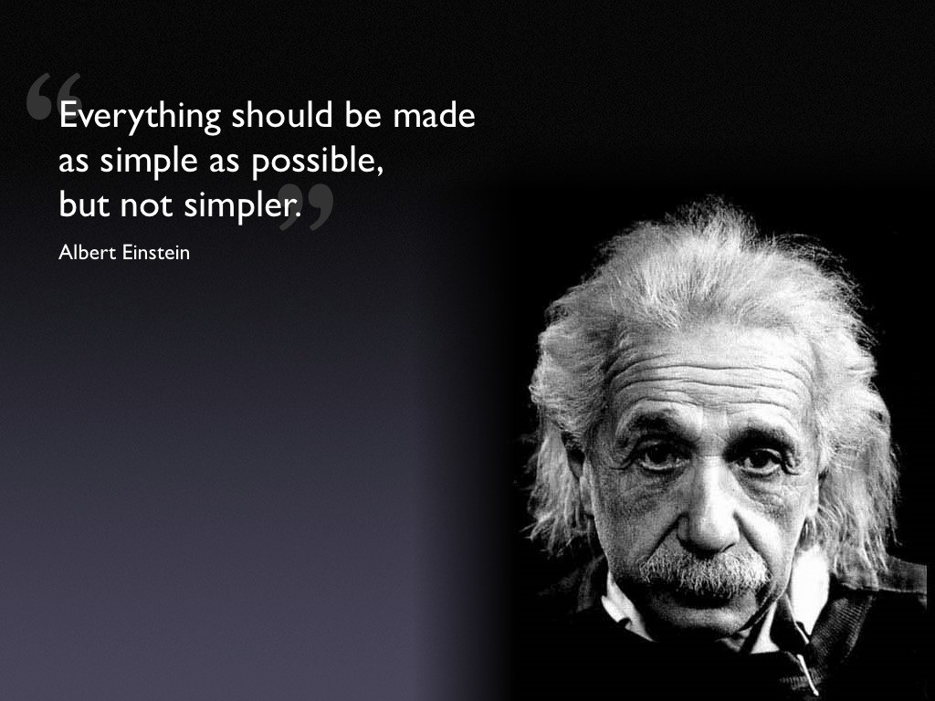 Albert Einstein quote about simplicity HD Wallpaper